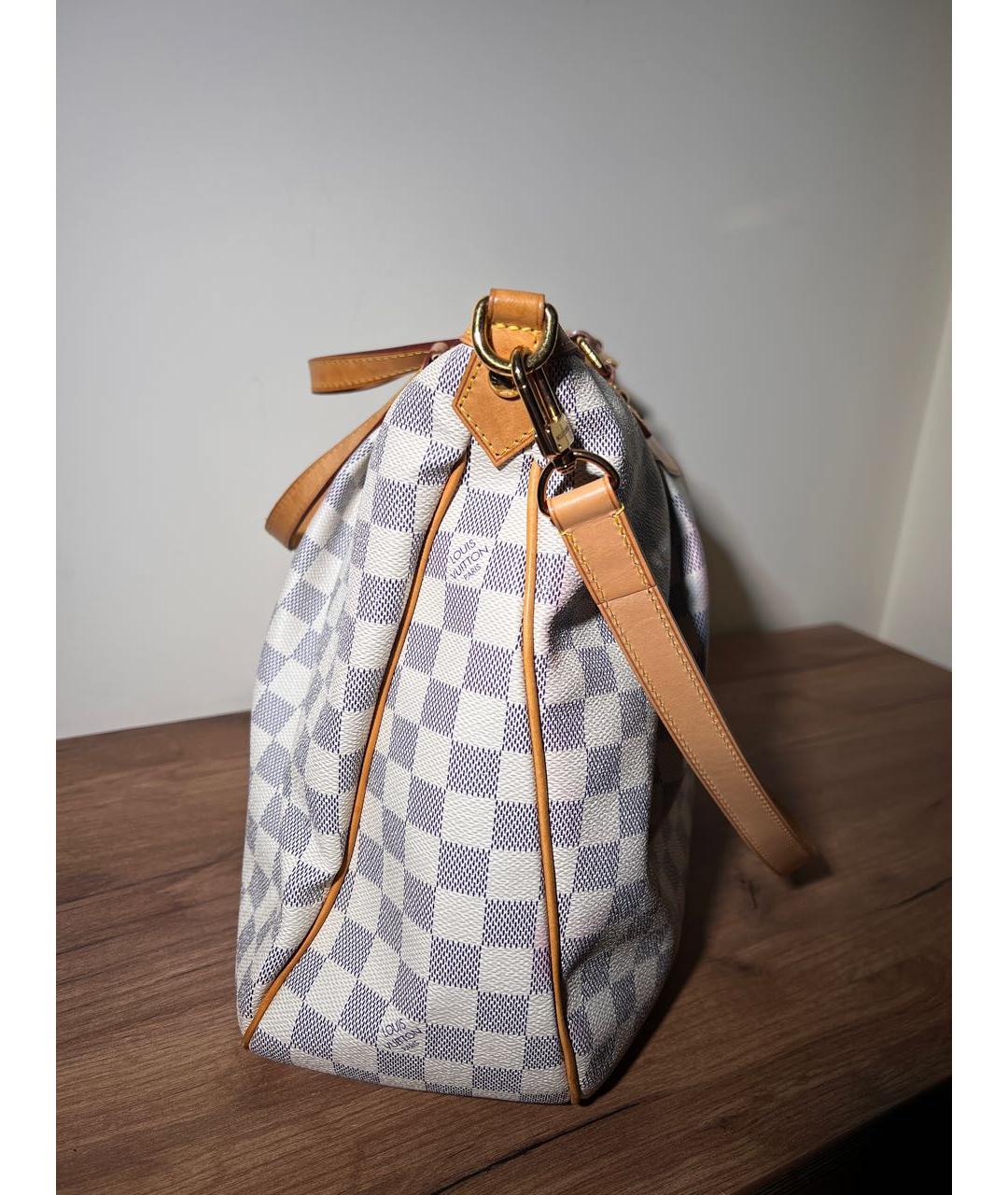 LOUIS VUITTON Белая кожаная сумка тоут, фото 2