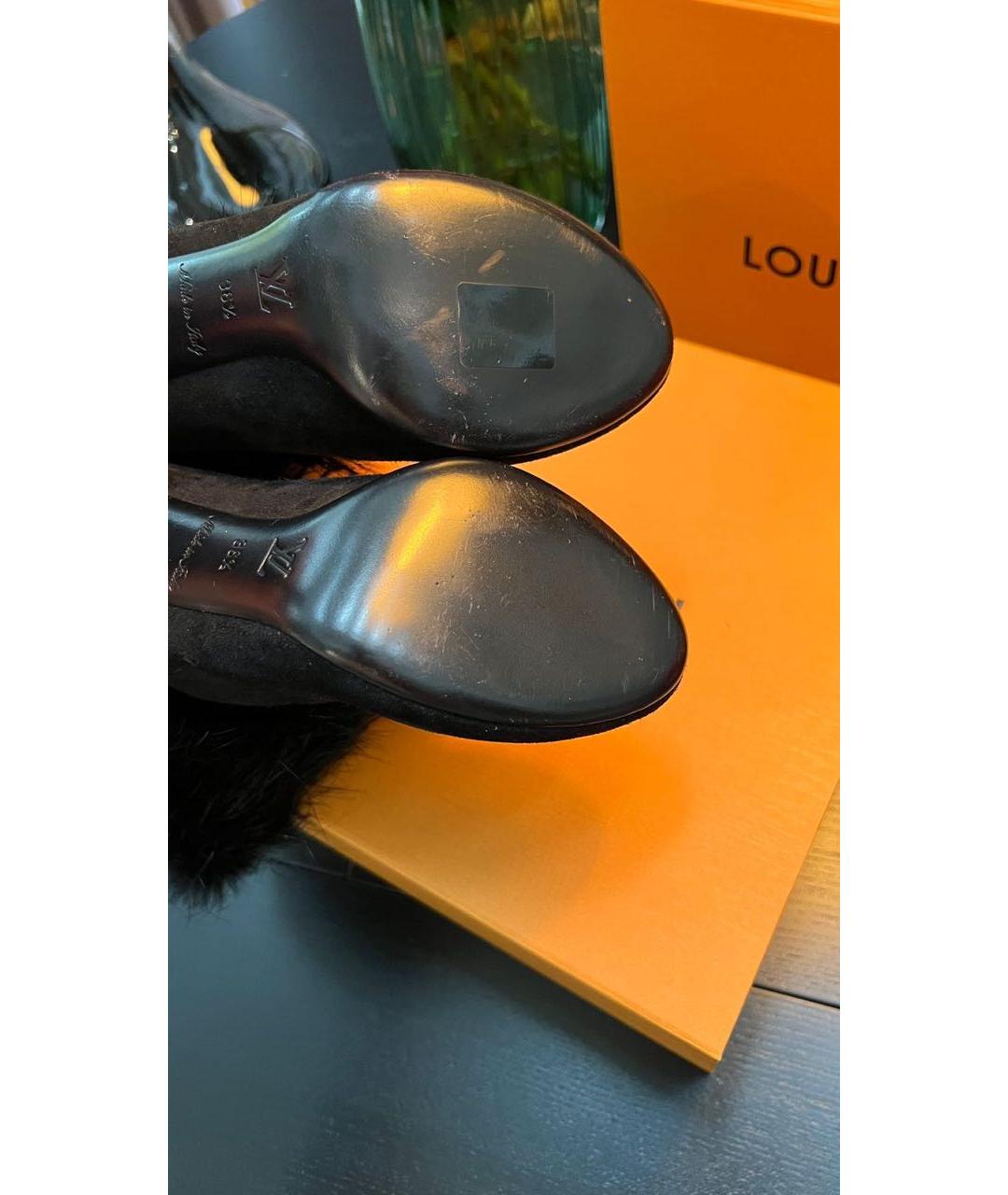 LOUIS VUITTON Черные ботильоны, фото 2