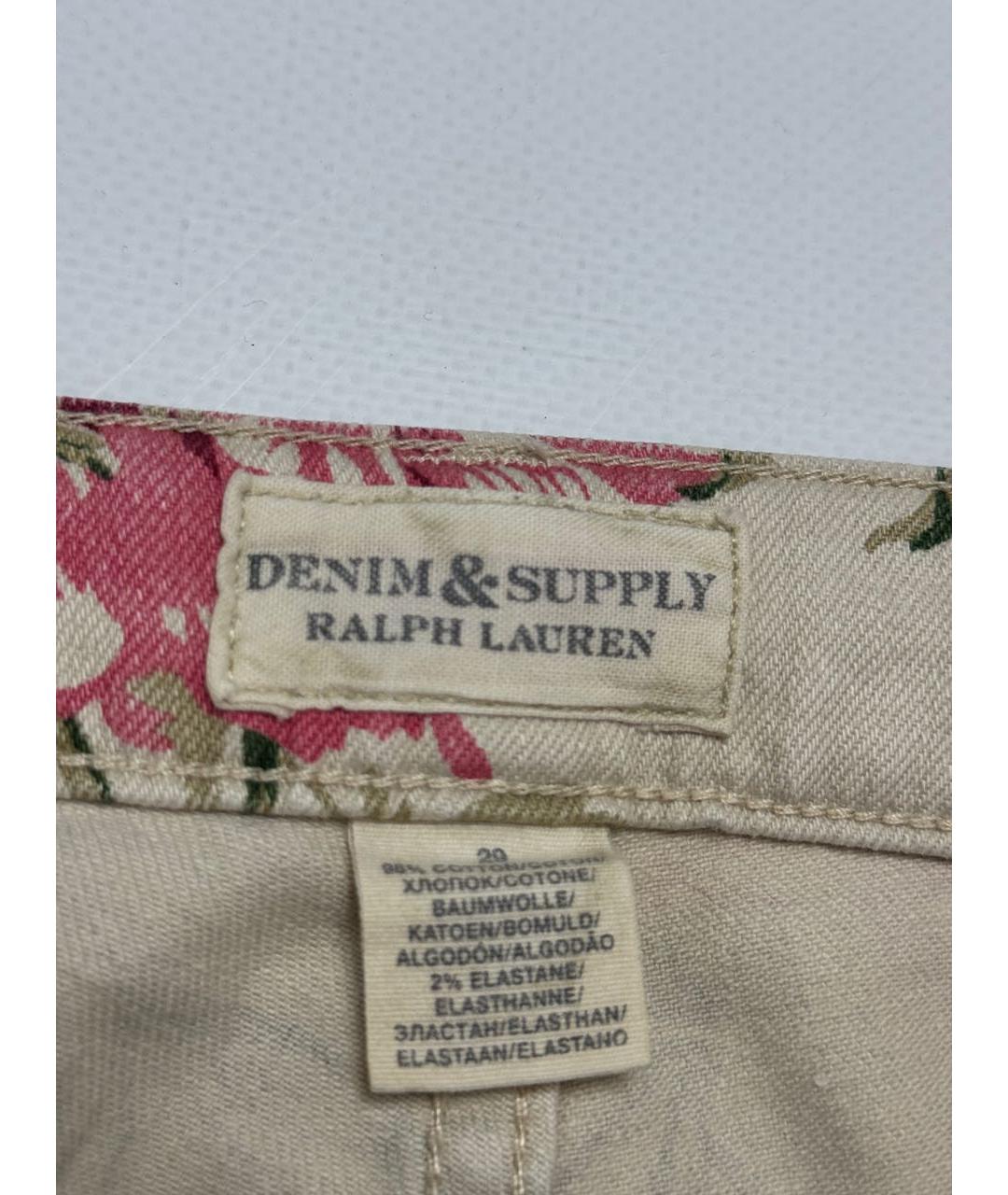 RALPH LAUREN Мульти хлопко-эластановые джинсы слим, фото 4