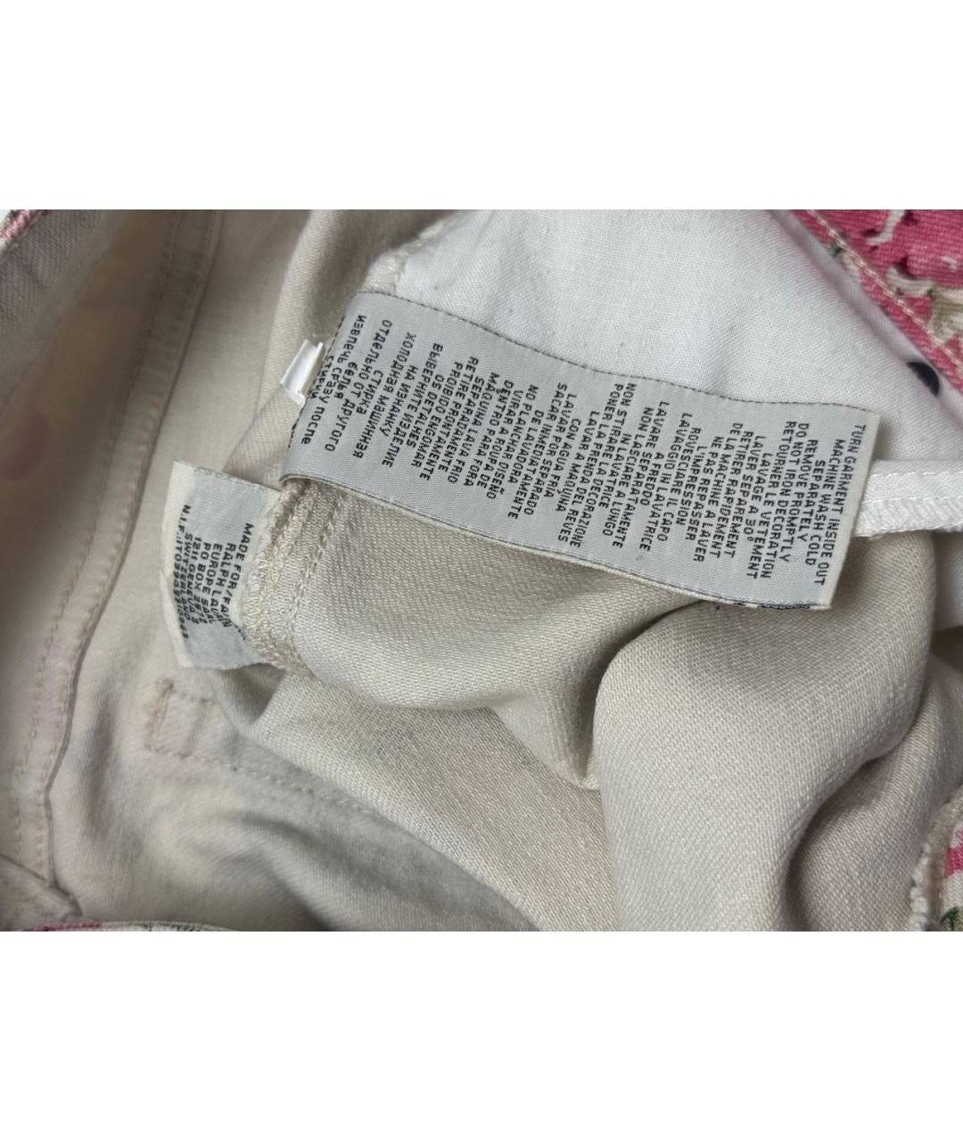RALPH LAUREN Мульти хлопко-эластановые джинсы слим, фото 5