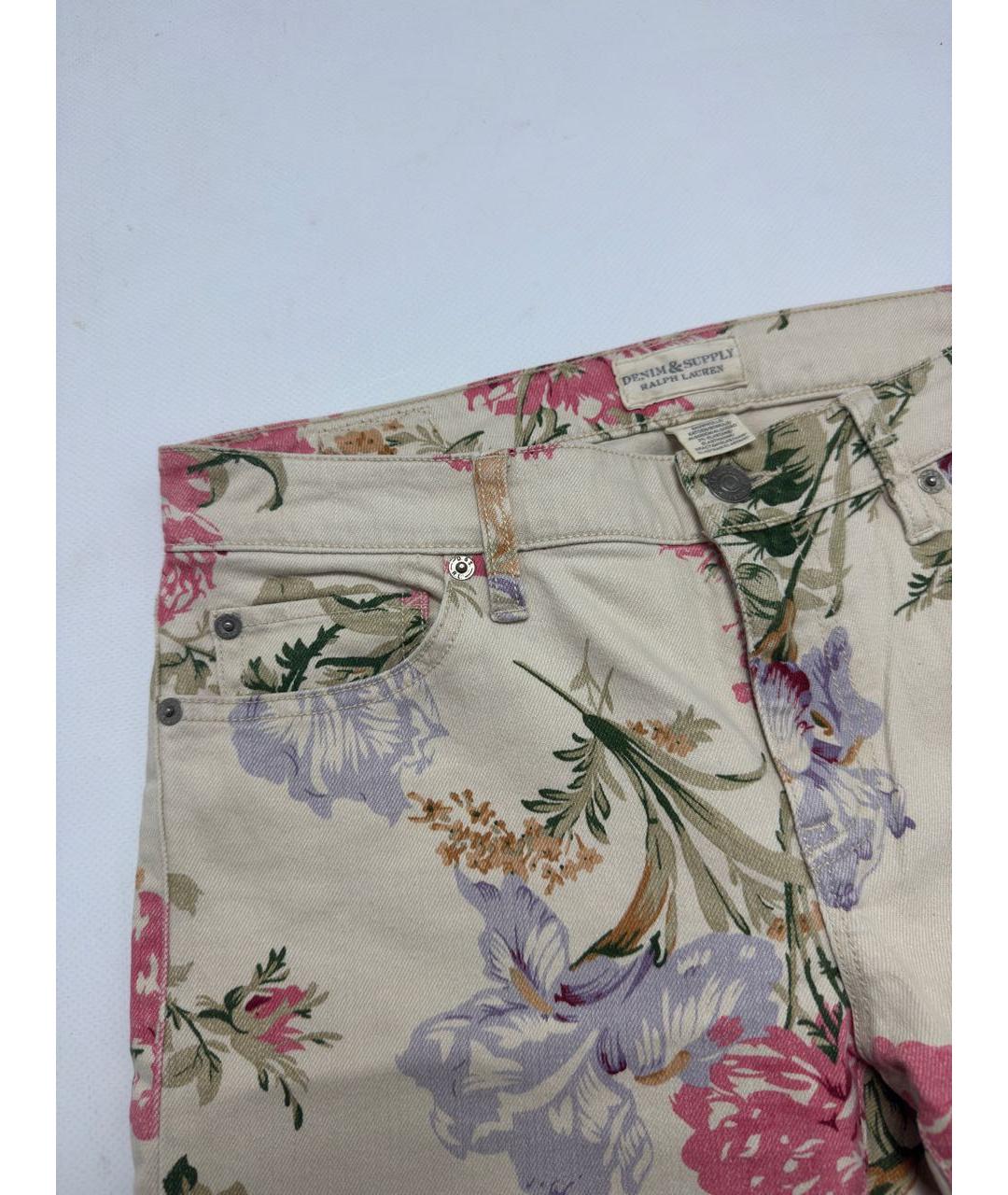 RALPH LAUREN Мульти хлопко-эластановые джинсы слим, фото 3