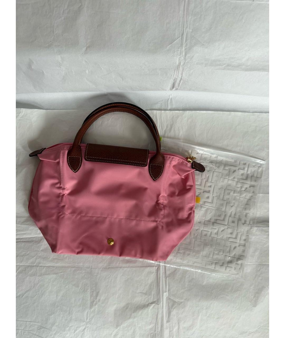 LONGCHAMP Розовая сумка с короткими ручками, фото 6