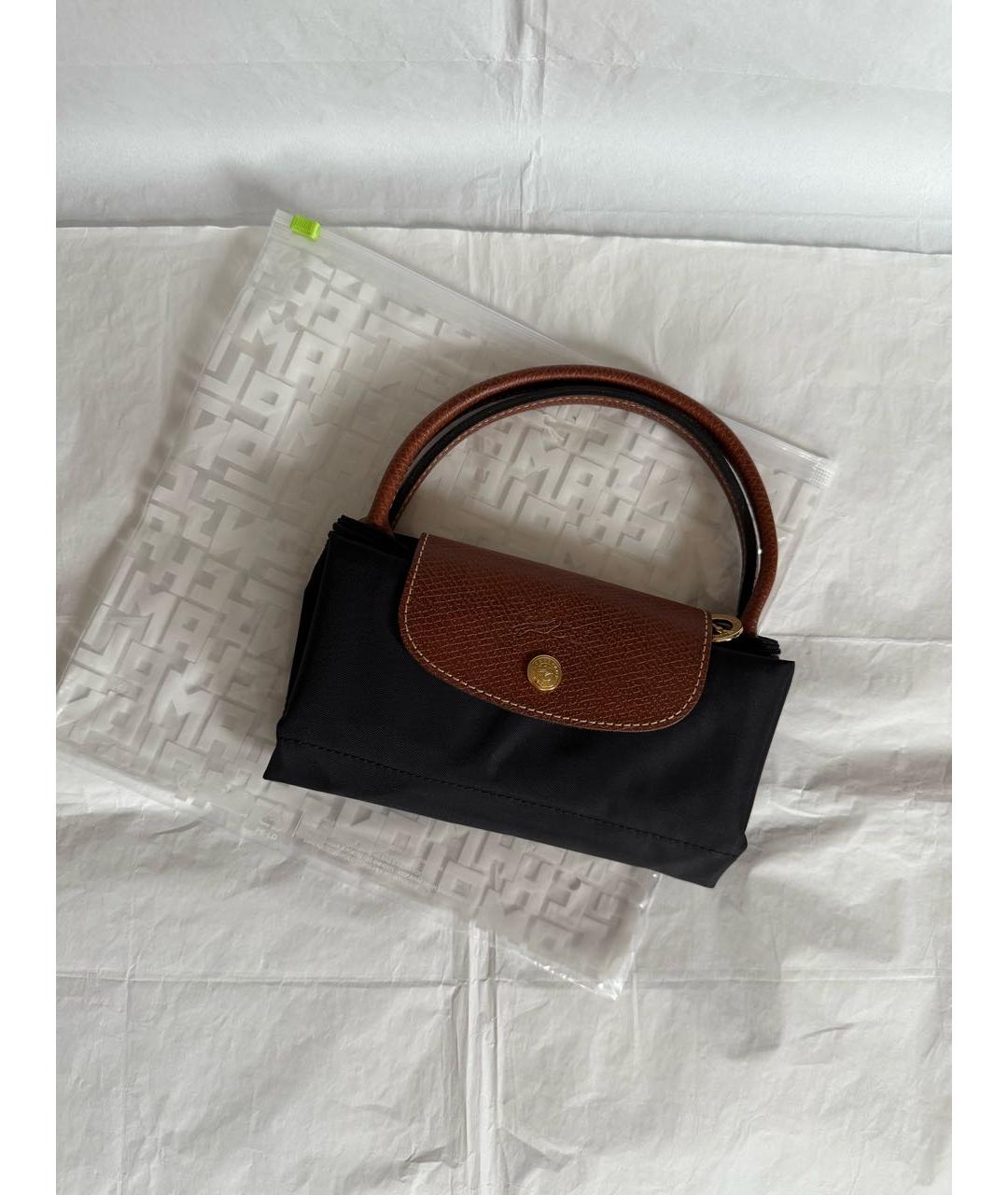 LONGCHAMP Черная сумка тоут, фото 3