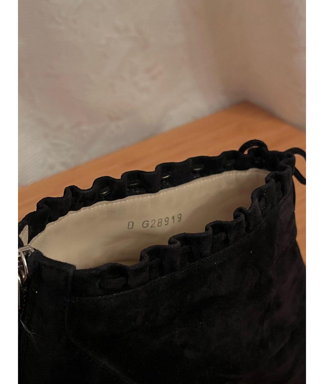 CHANEL Черные замшевые ботильоны, фото 6