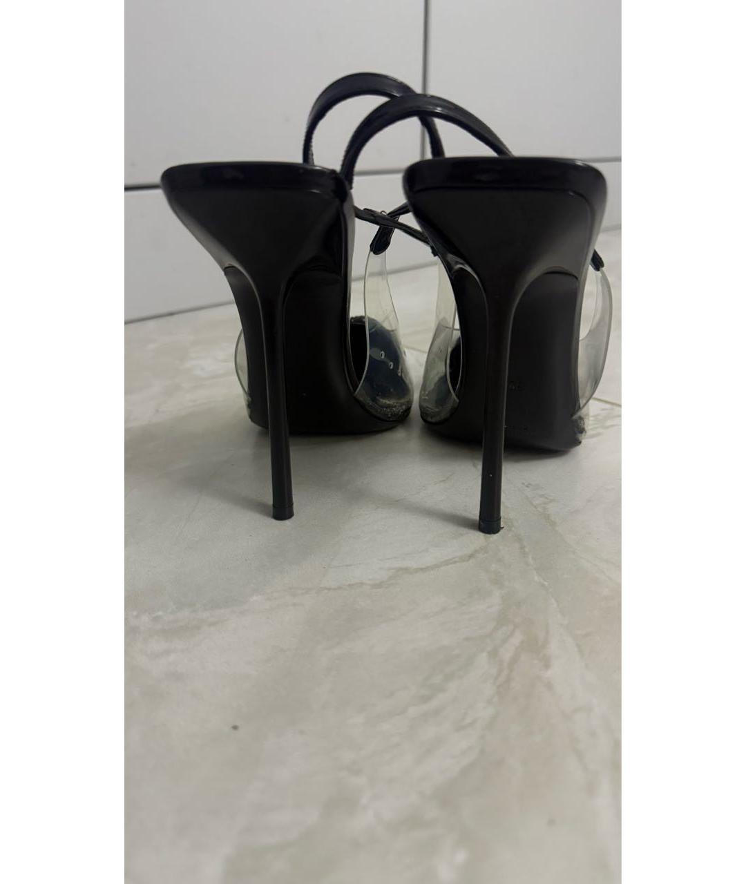 SAINT LAURENT Черные туфли из лакированной кожи, фото 4