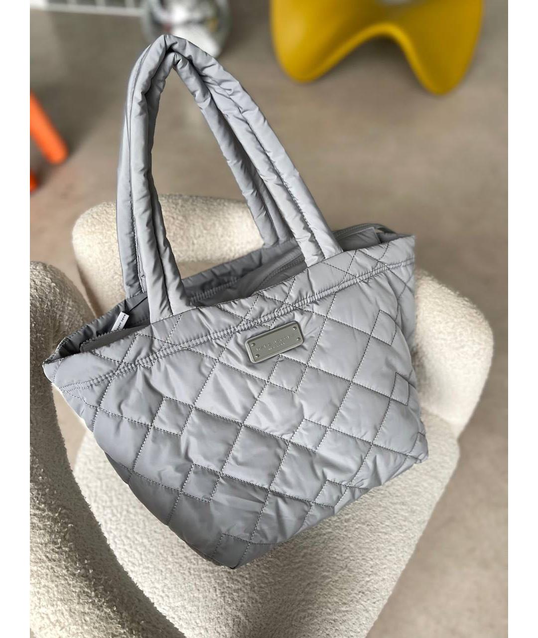 MARC JACOBS Серая синтетическая сумка тоут, фото 8