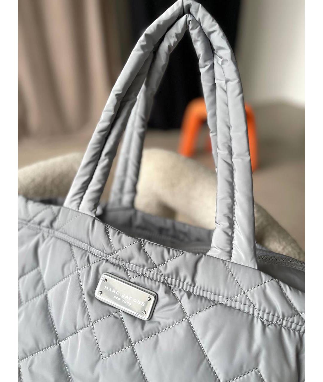 MARC JACOBS Серая синтетическая сумка тоут, фото 7