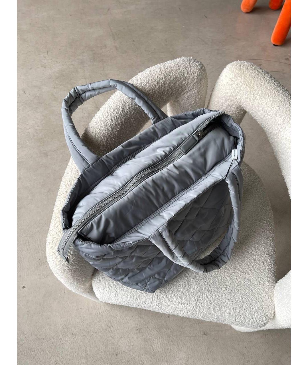 MARC JACOBS Серая синтетическая сумка тоут, фото 3