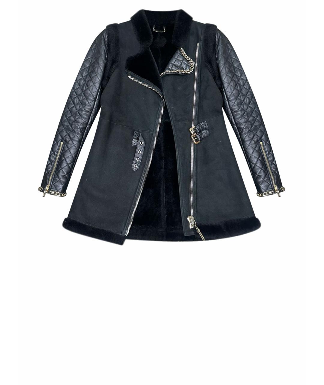 PHILIPP PLEIN Черная дубленка, фото 1