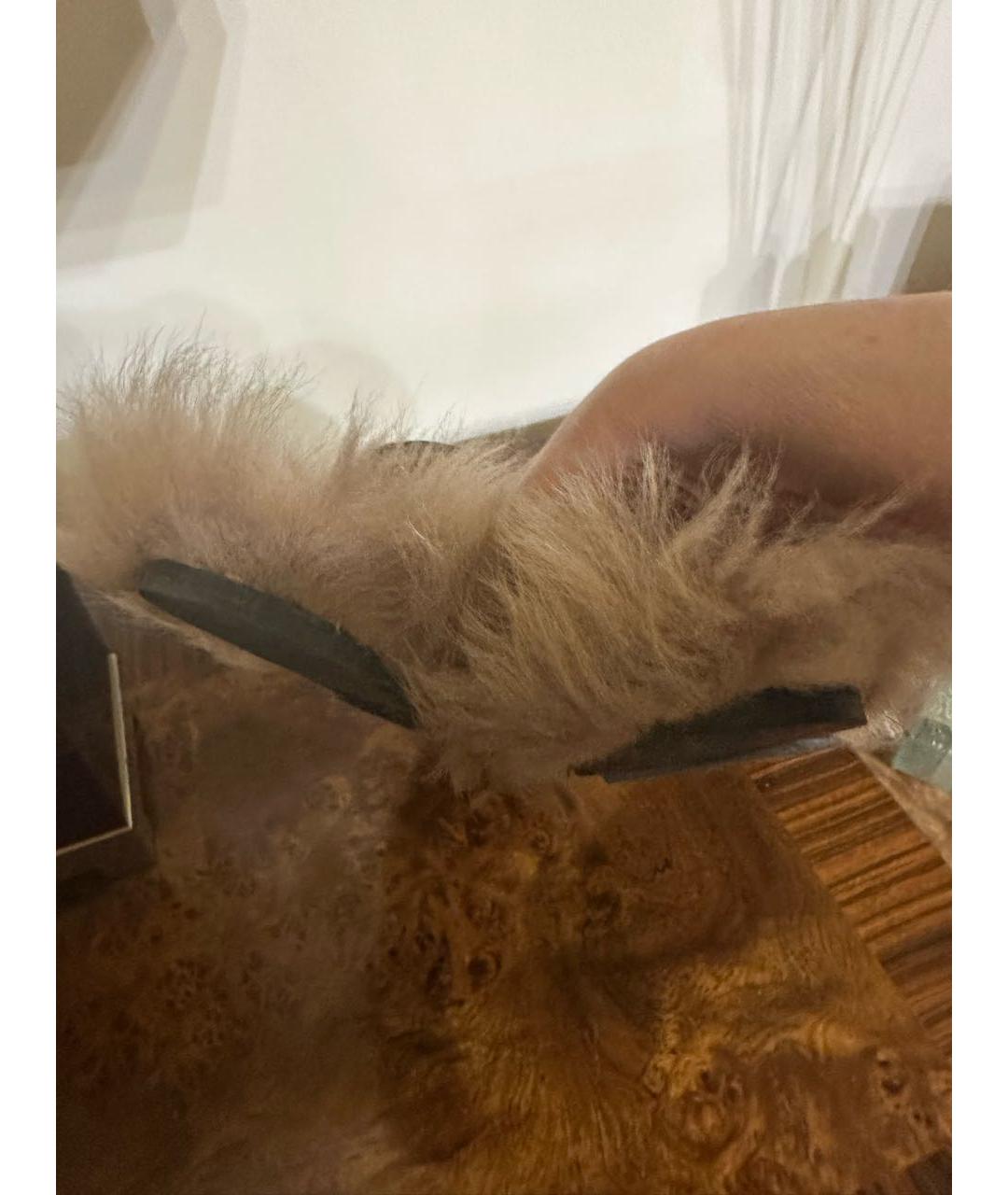GUCCI Черные кожаные сабо, фото 4
