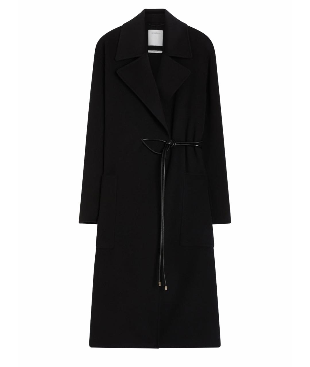 SPORTMAX Черное шерстяное пальто, фото 1