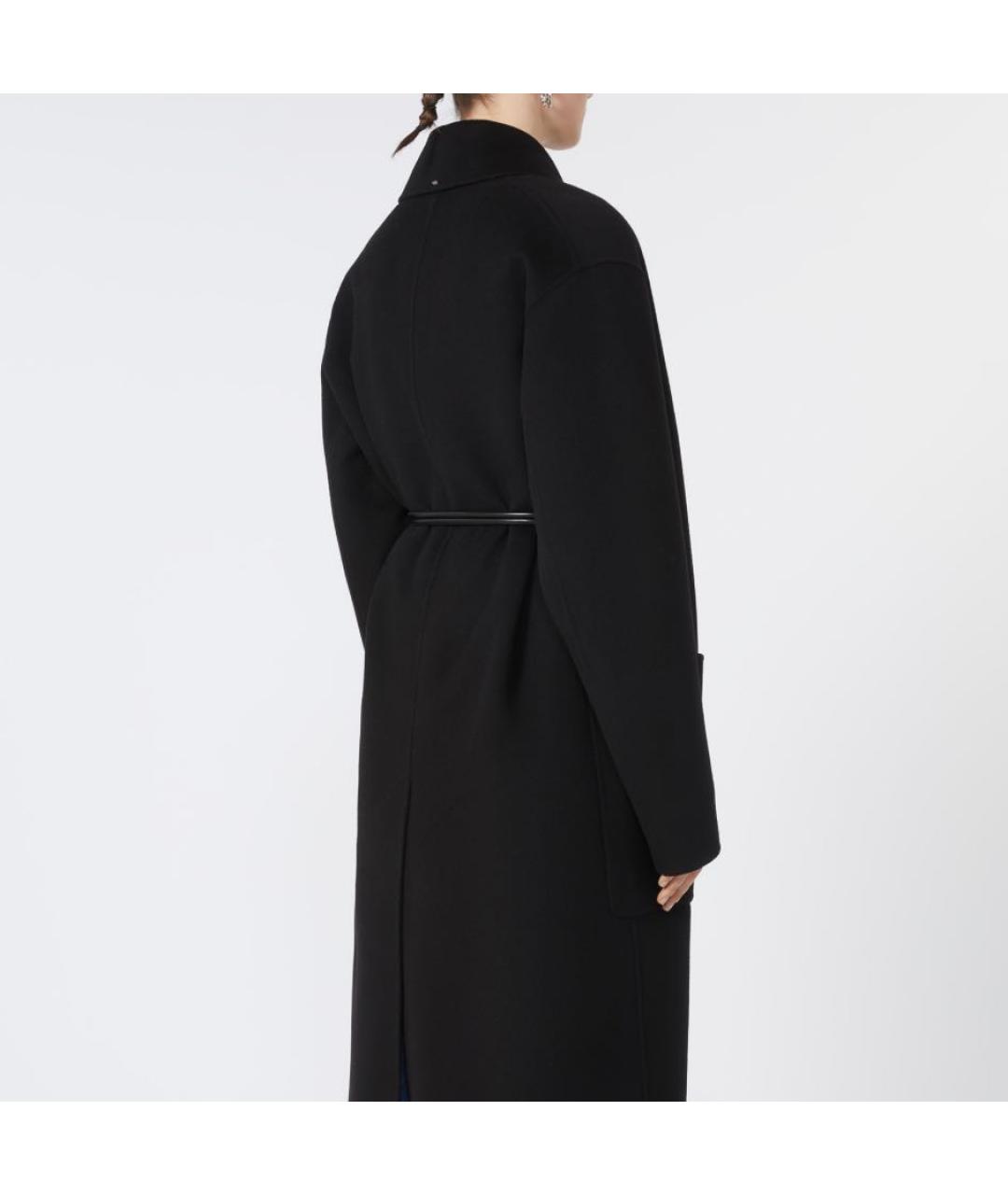 SPORTMAX Черное шерстяное пальто, фото 2