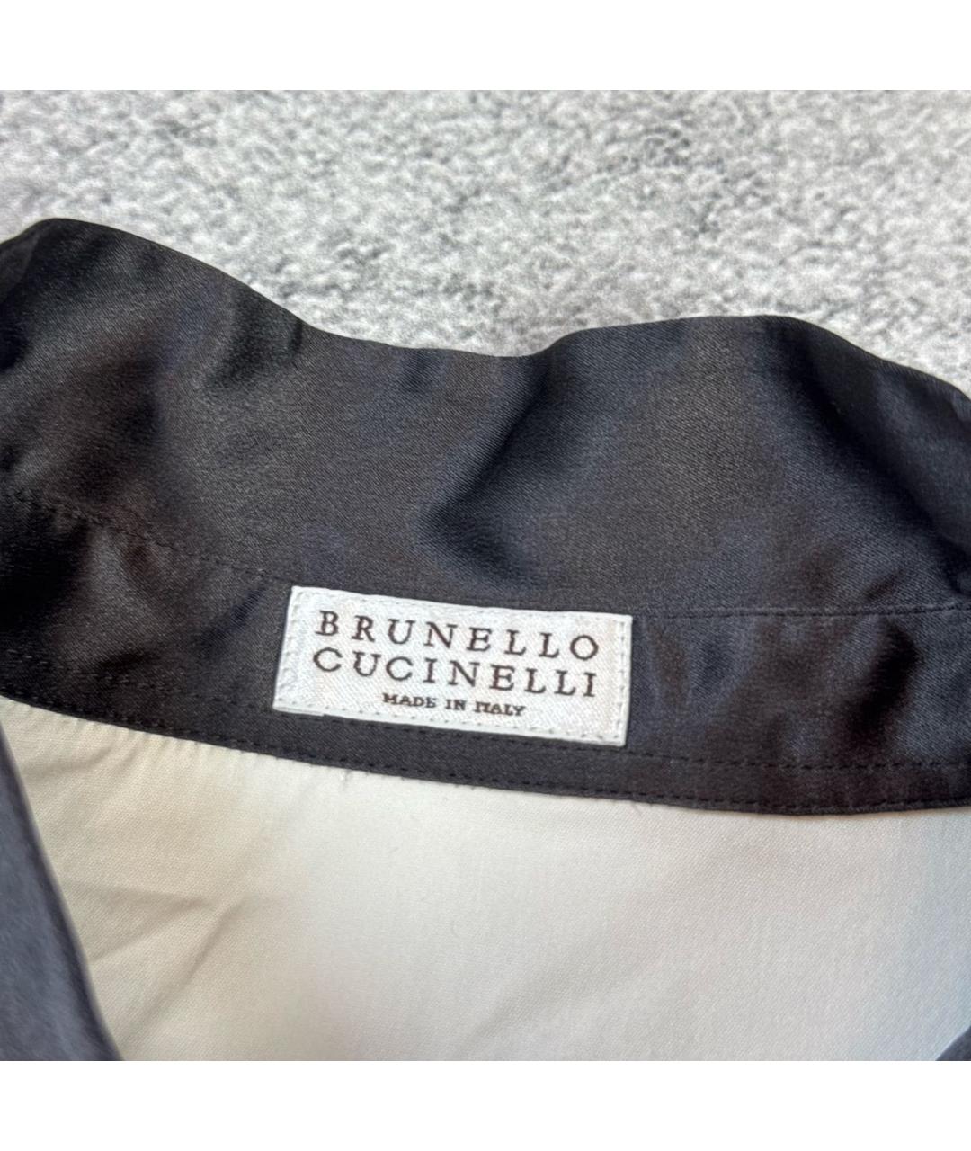 BRUNELLO CUCINELLI Белая хлопковая рубашка, фото 4