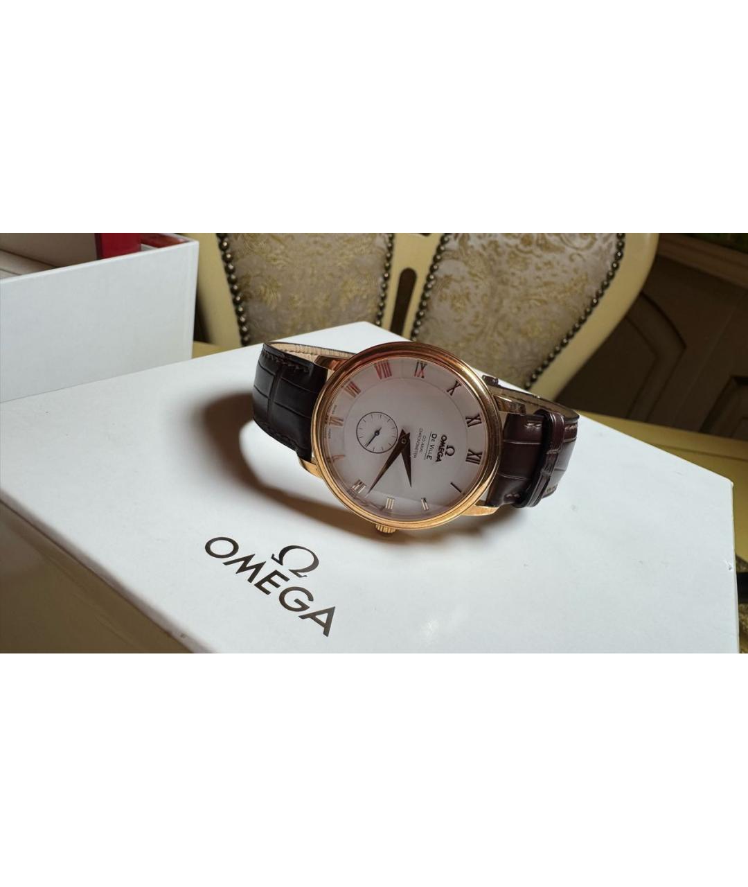 OMEGA Золотые часы, фото 5