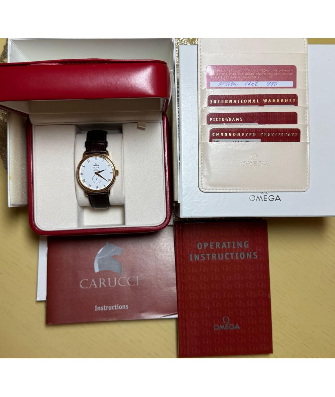 OMEGA Золотые часы, фото 4