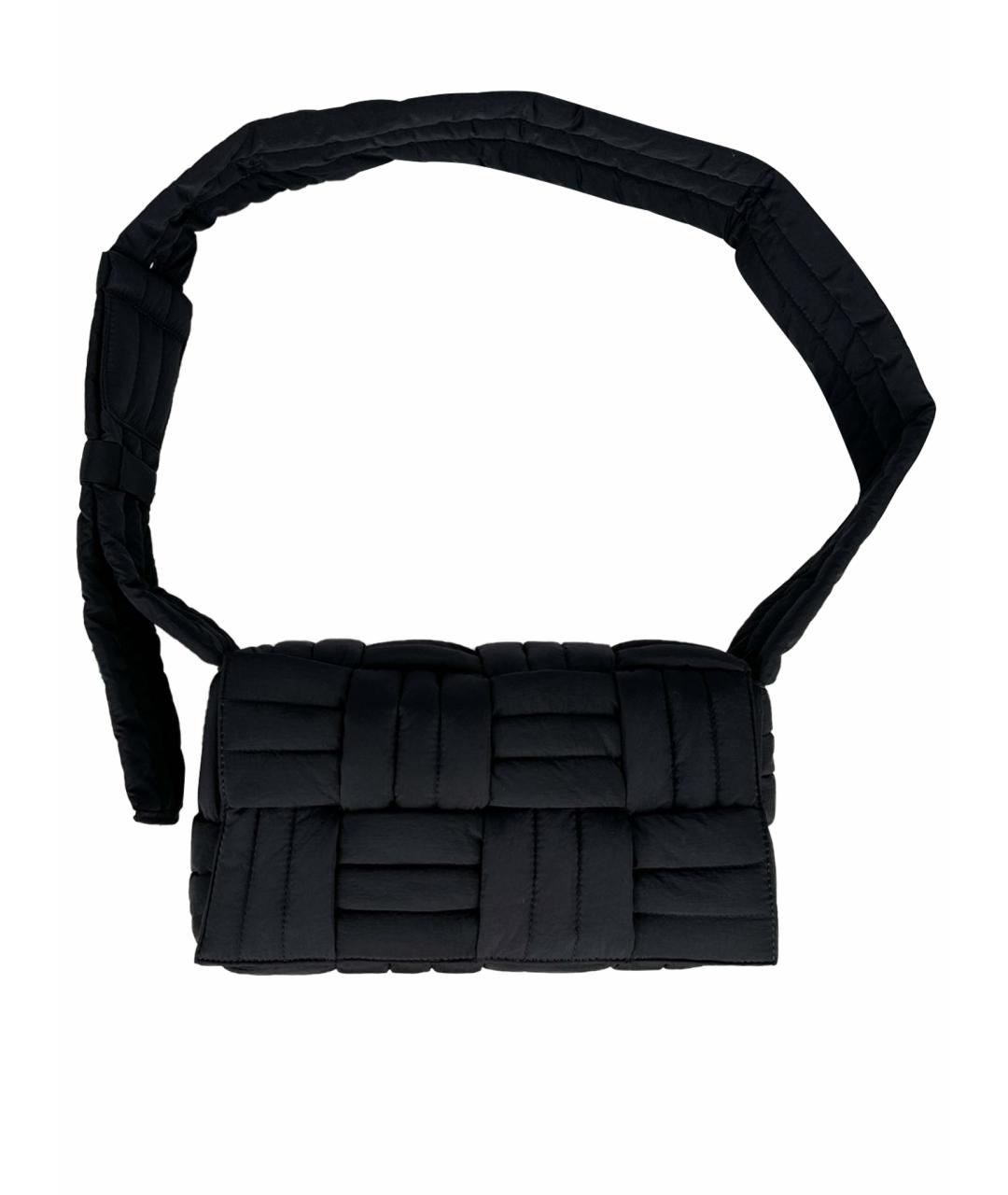 BOTTEGA VENETA Черная тканевая поясная сумка, фото 1