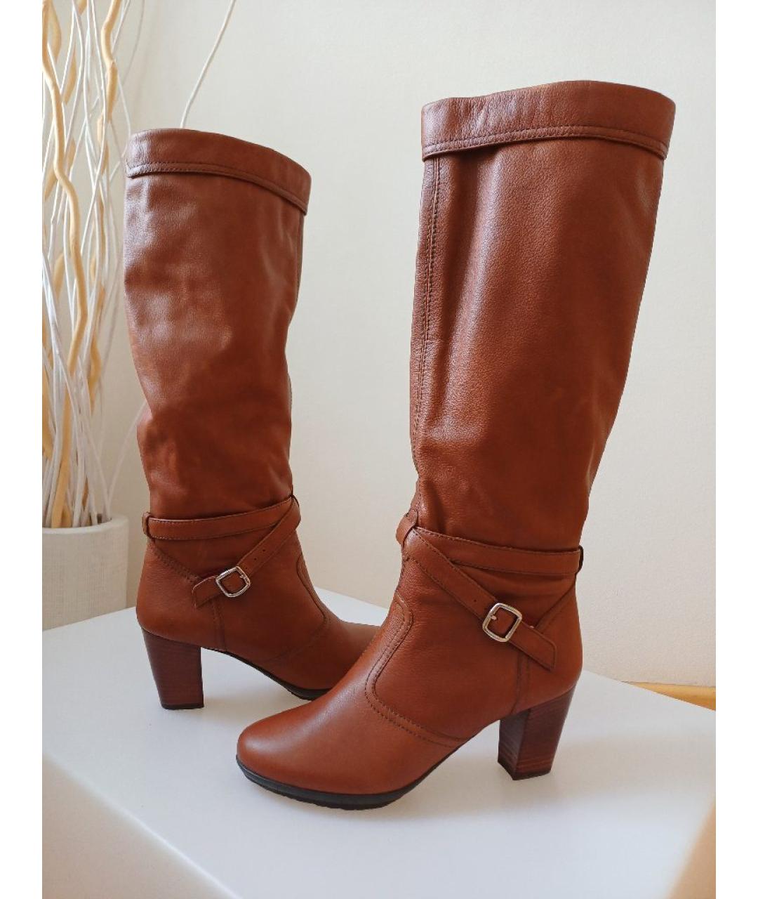 BALLY Коричневые кожаные сапоги, фото 3