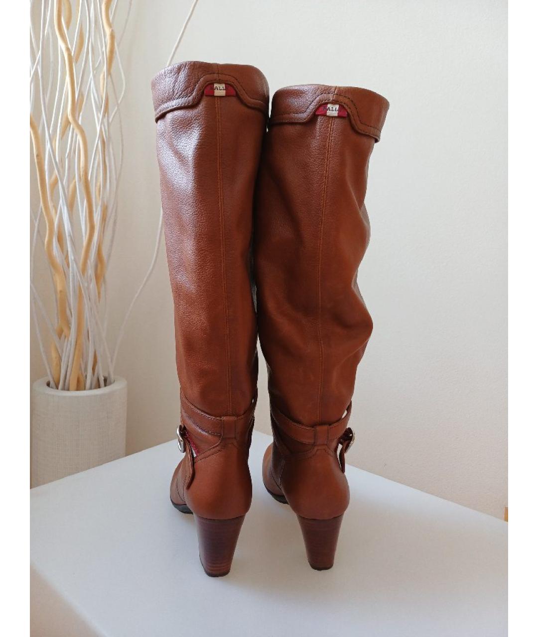 BALLY Коричневые кожаные сапоги, фото 6
