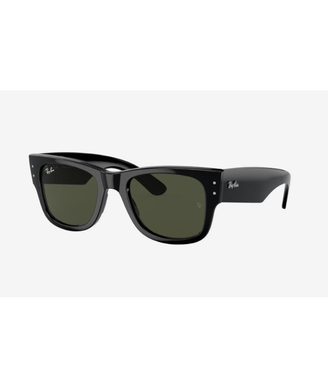 RAY BAN Черные пластиковые солнцезащитные очки, фото 6