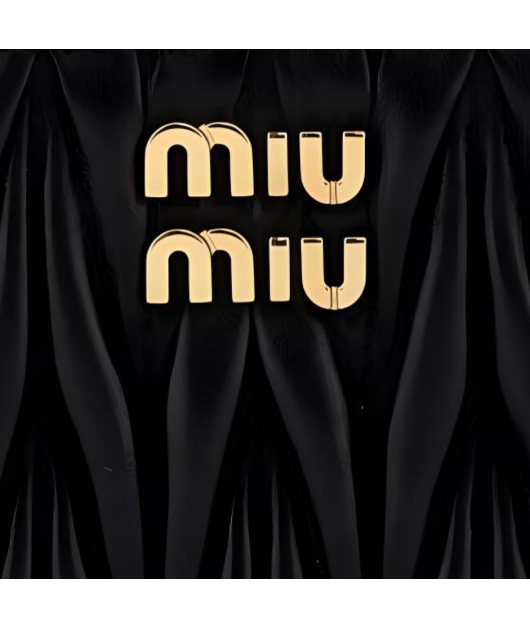 MIU MIU Черный кожаный кардхолдер, фото 4