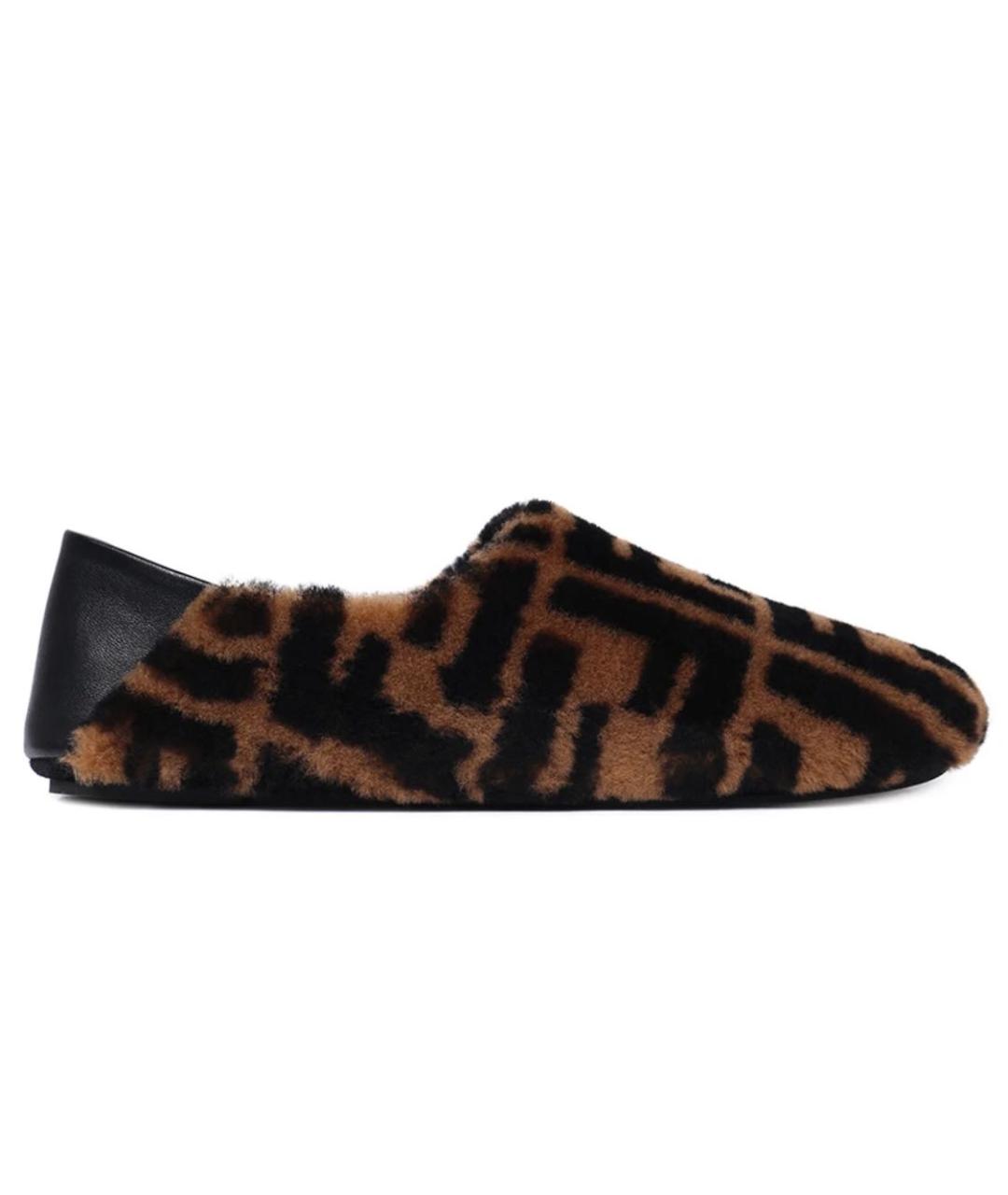 FENDI Коричневые лоферы, фото 5