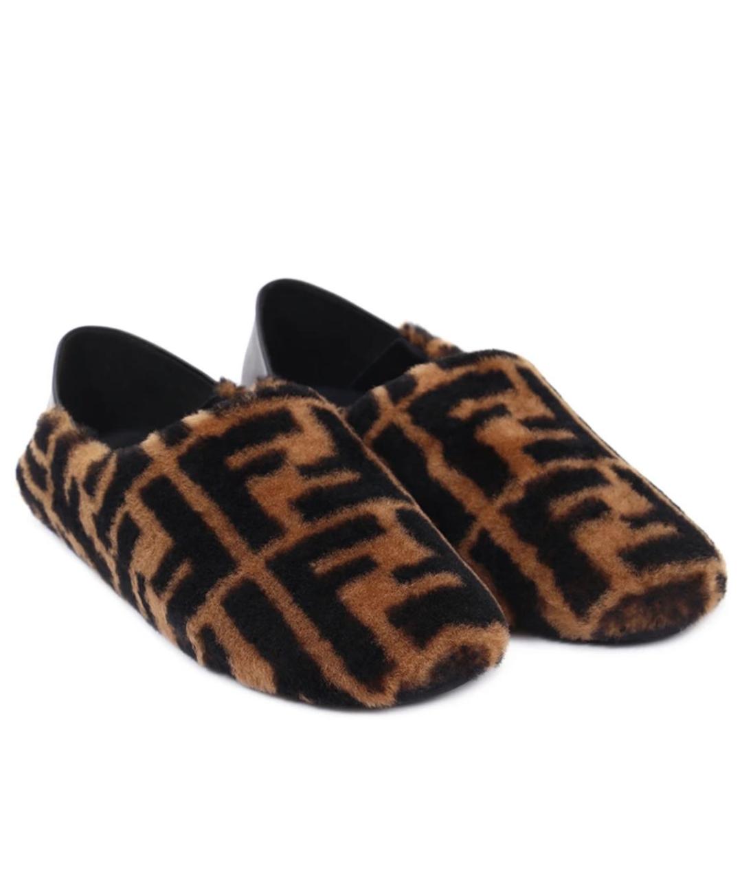 FENDI Коричневые лоферы, фото 2