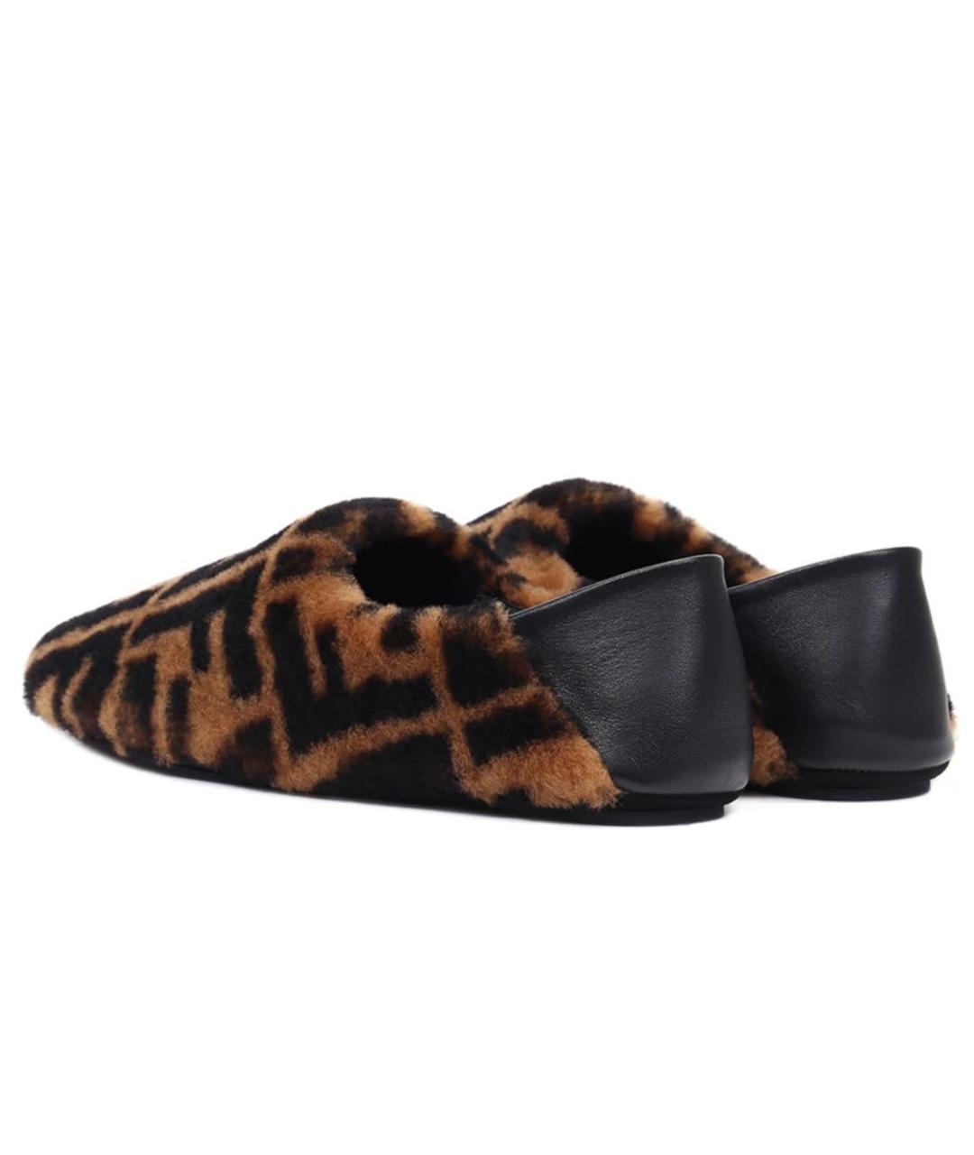 FENDI Коричневые лоферы, фото 4