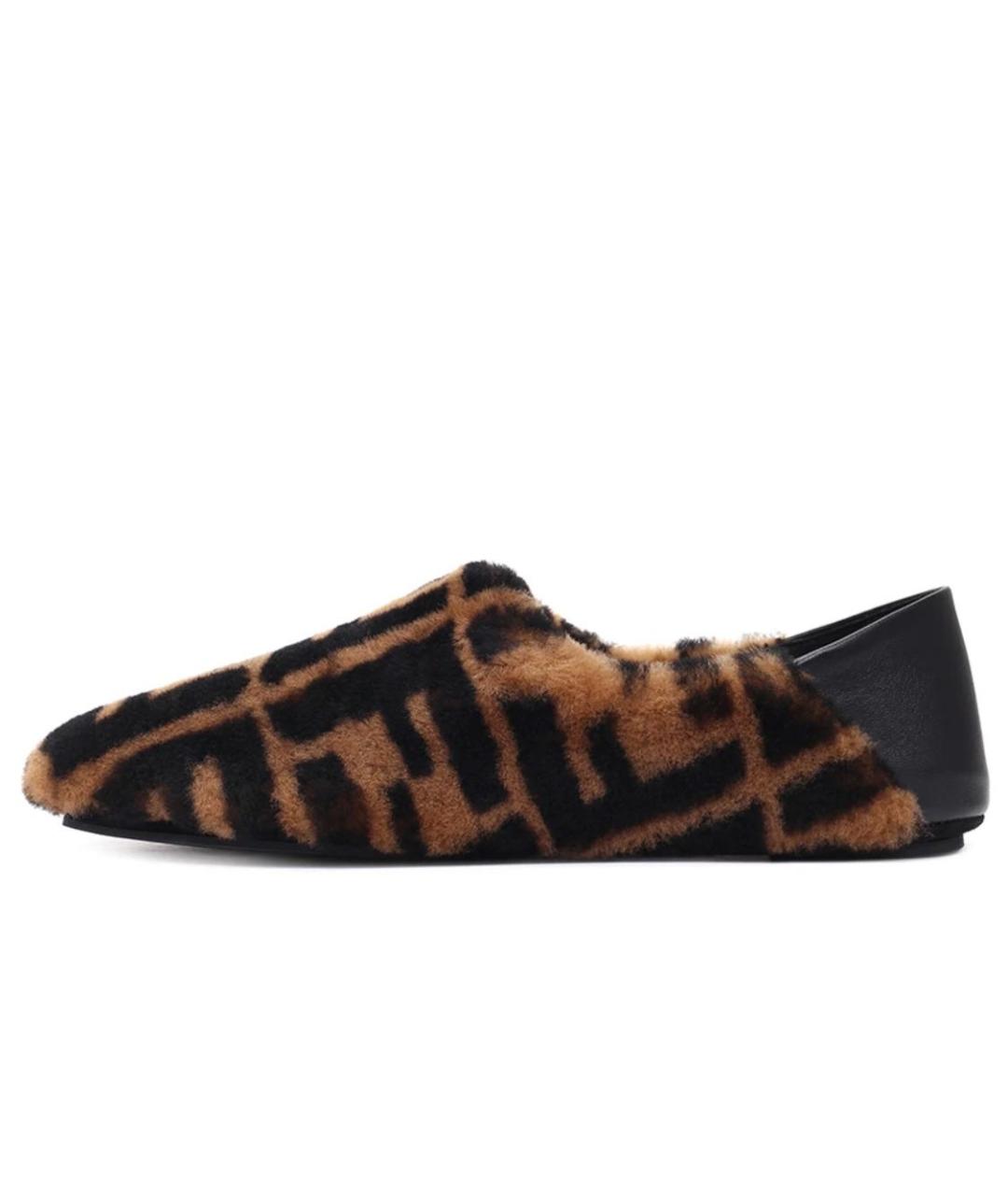 FENDI Коричневые лоферы, фото 6