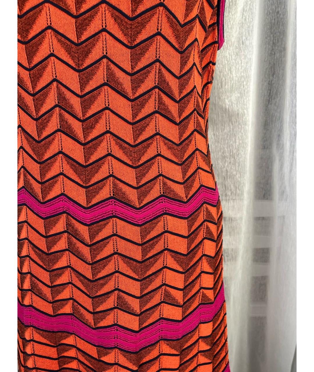 M MISSONI Оранжевое повседневное платье, фото 3