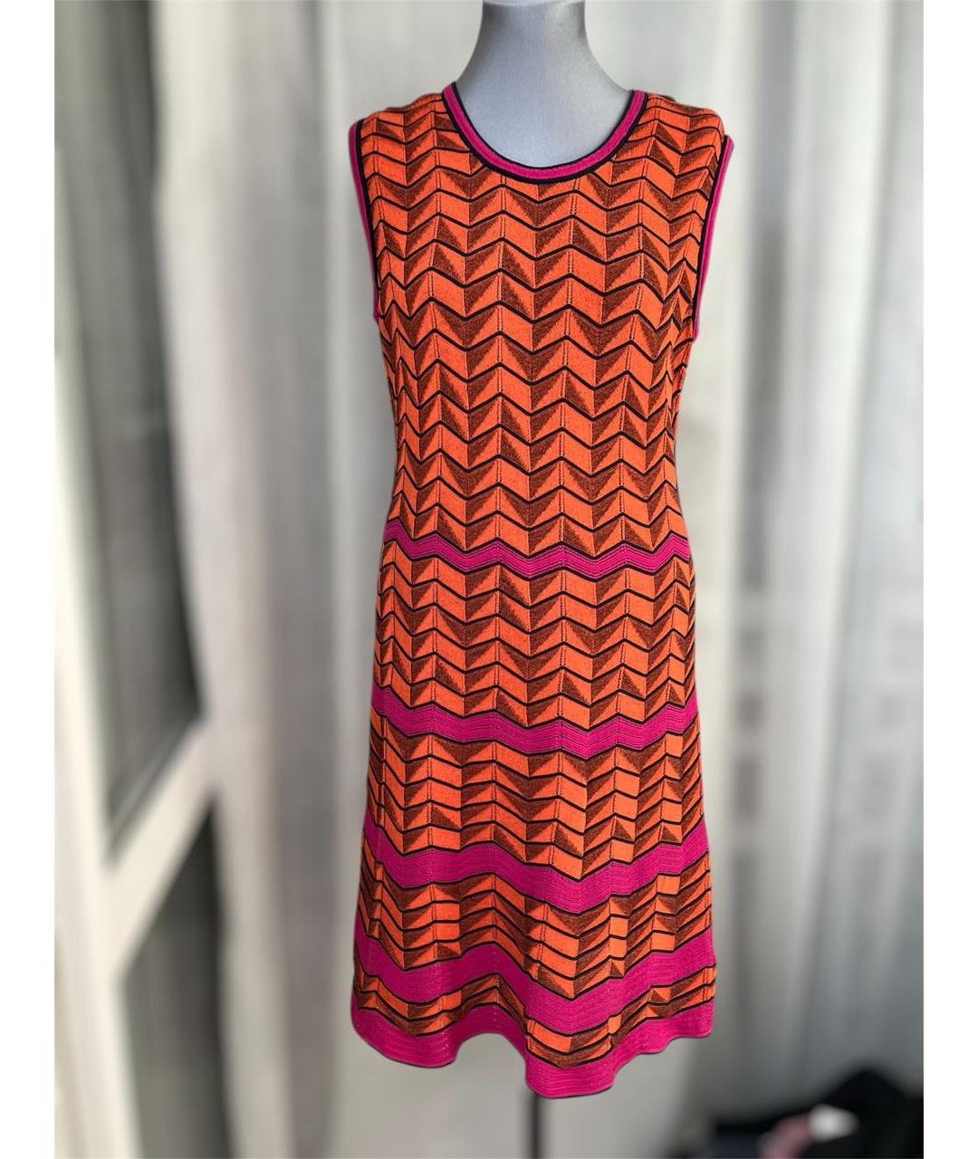 M MISSONI Оранжевое повседневное платье, фото 2