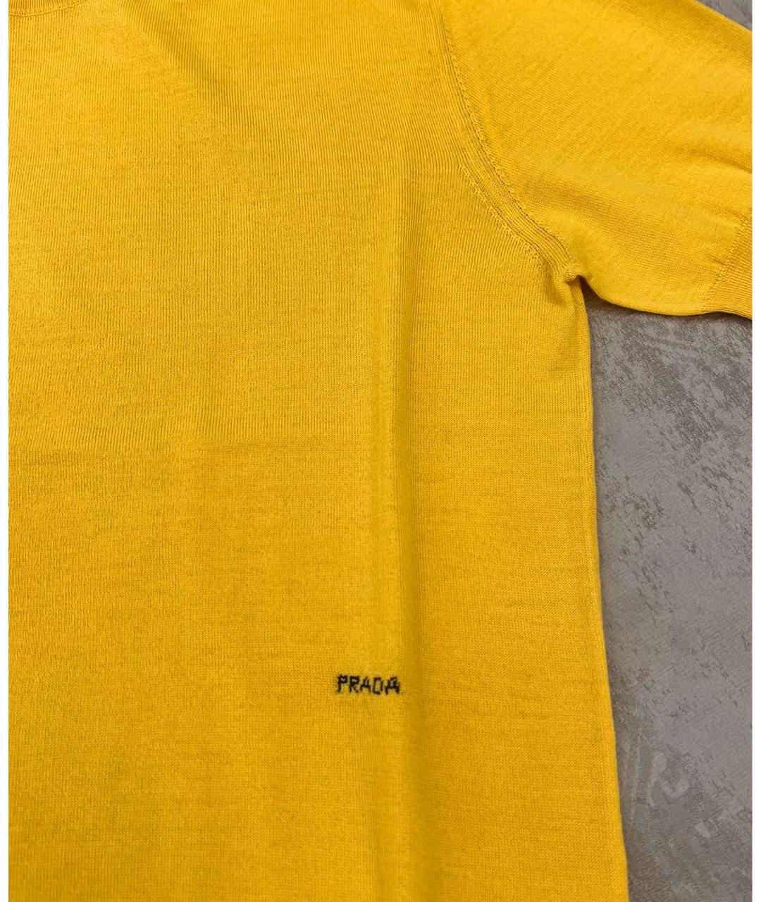 PRADA Желтая футболка, фото 2
