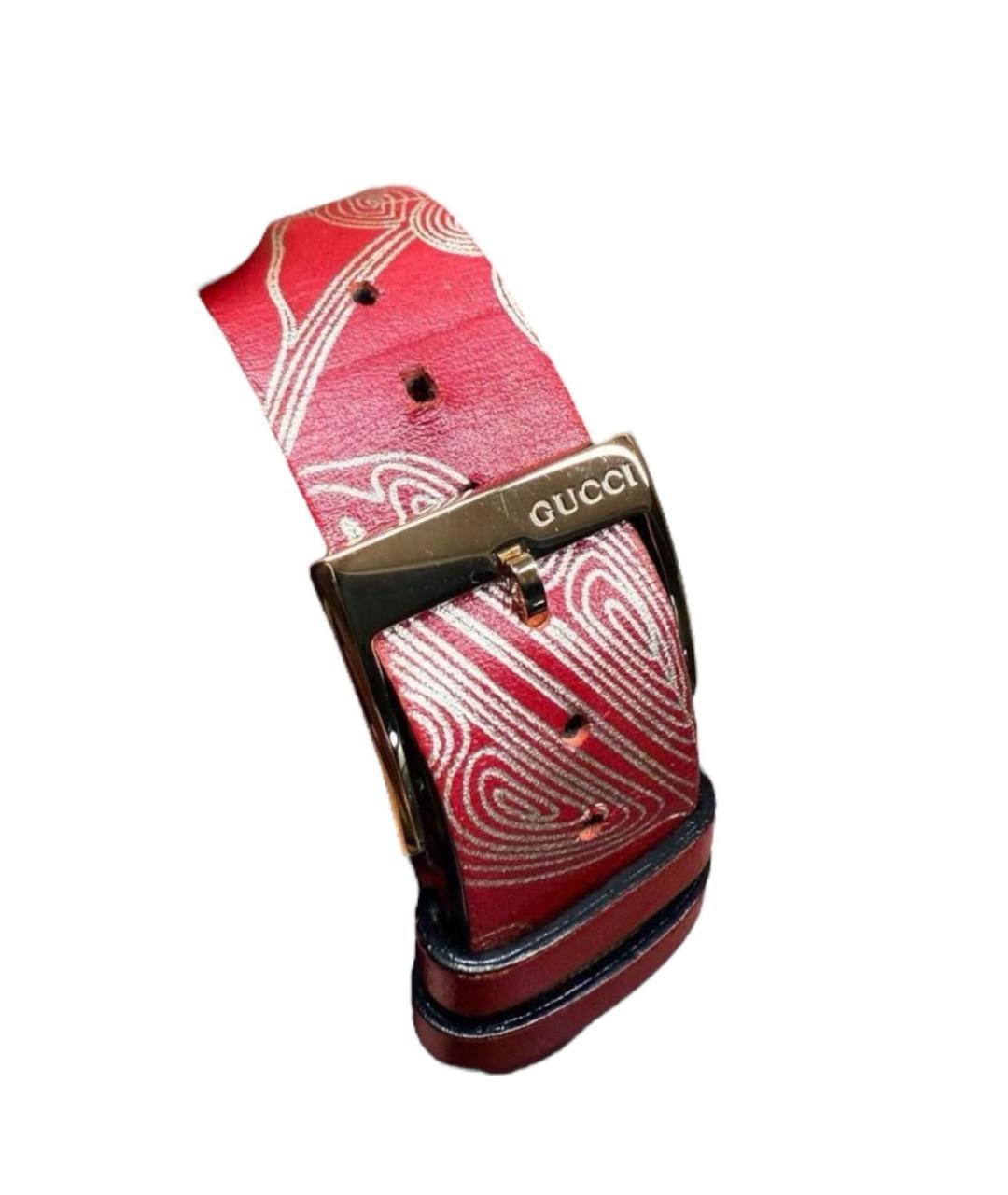 GUCCI Бордовые часы, фото 3