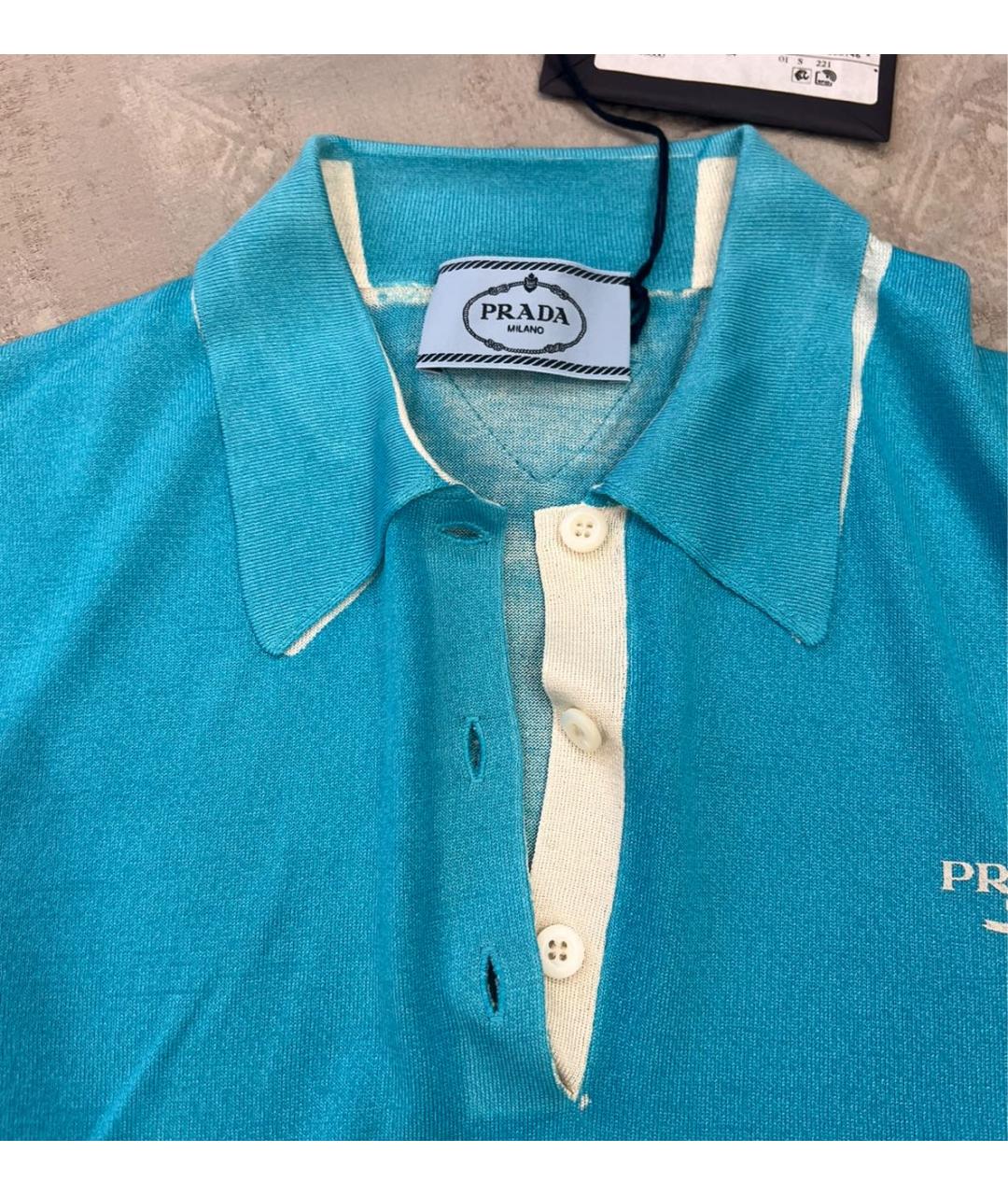 PRADA Бирюзовый джемпер / свитер, фото 4