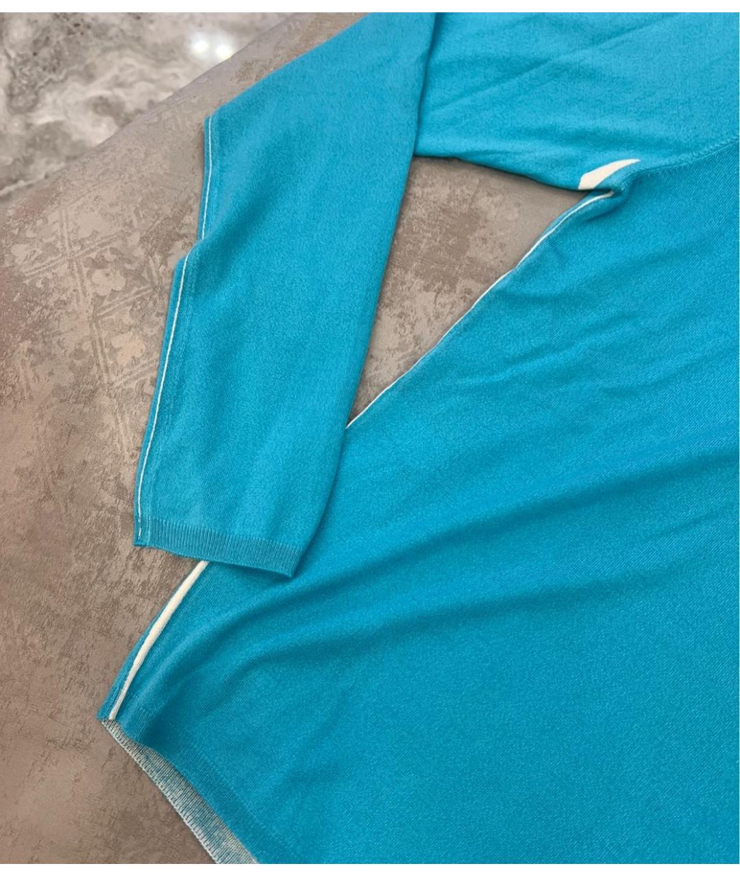 PRADA Бирюзовый джемпер / свитер, фото 5