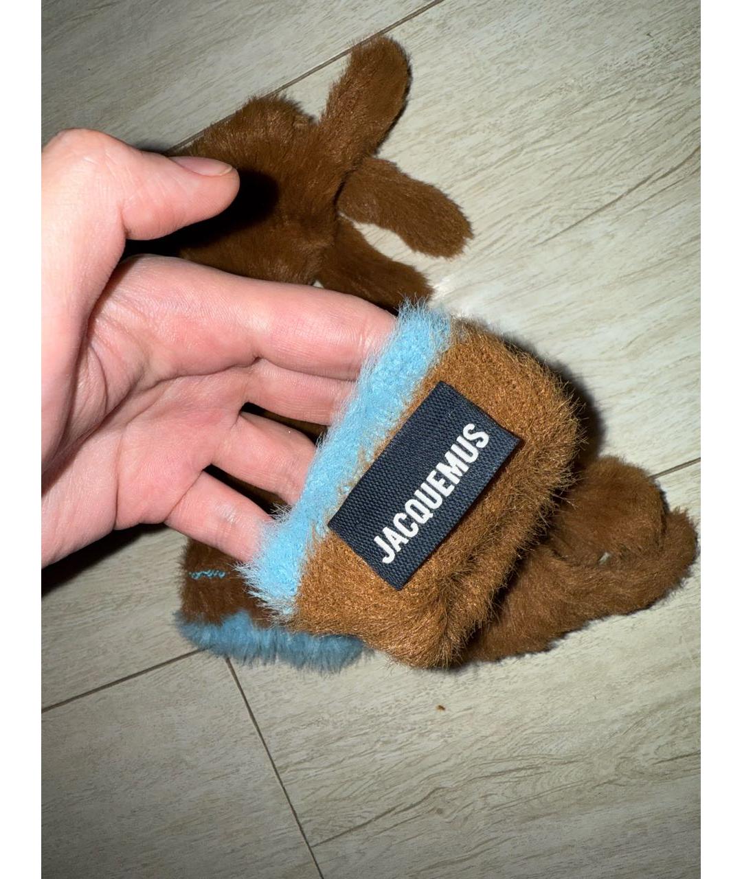 JACQUEMUS Коричневые перчатки, фото 3
