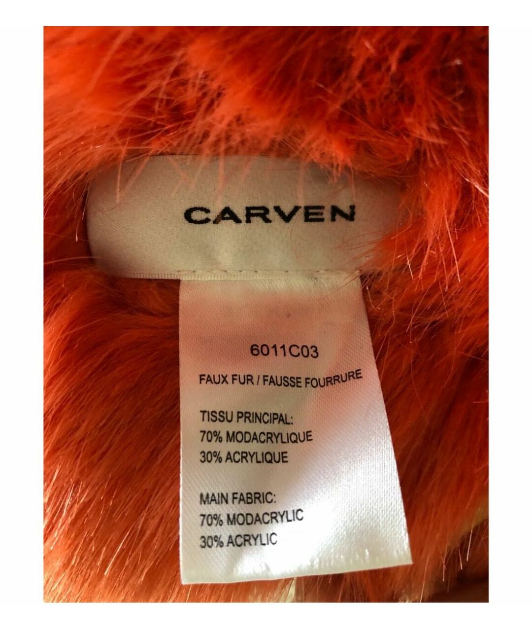 CARVEN Оранжевый шарф, фото 3