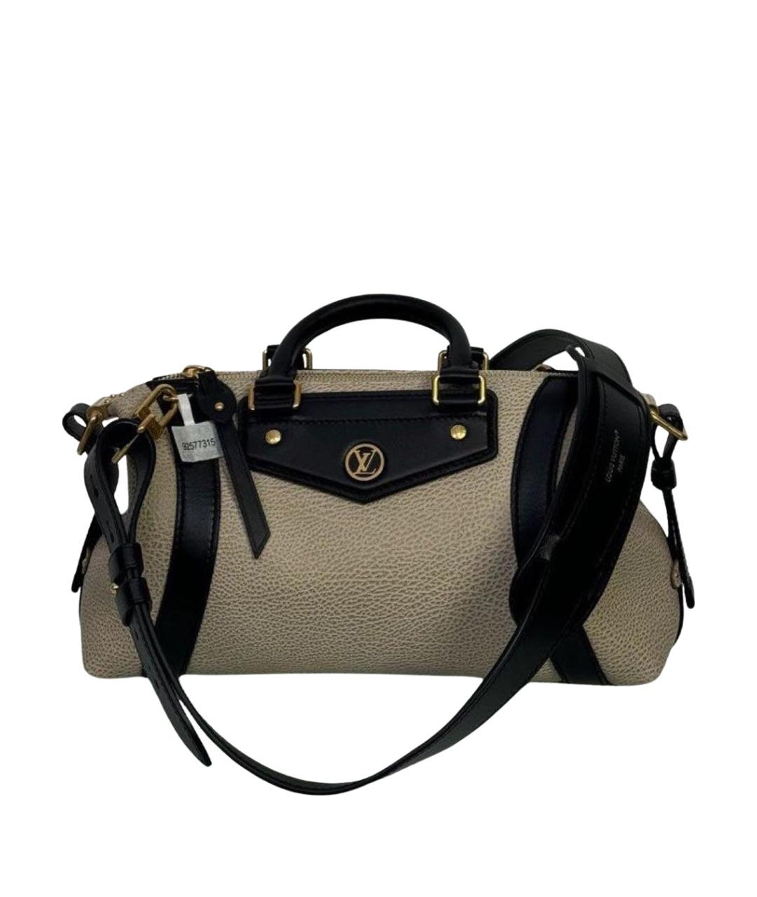 LOUIS VUITTON Бежевая кожаная сумка через плечо, фото 1