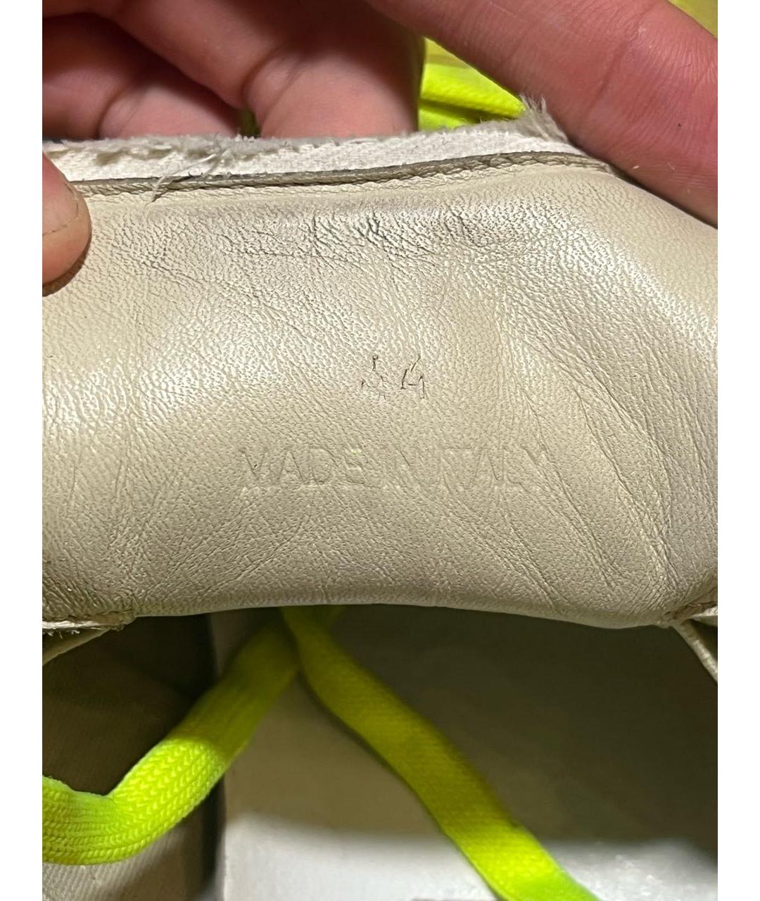 MAISON MARGIELA Салатовые низкие кроссовки / кеды, фото 5