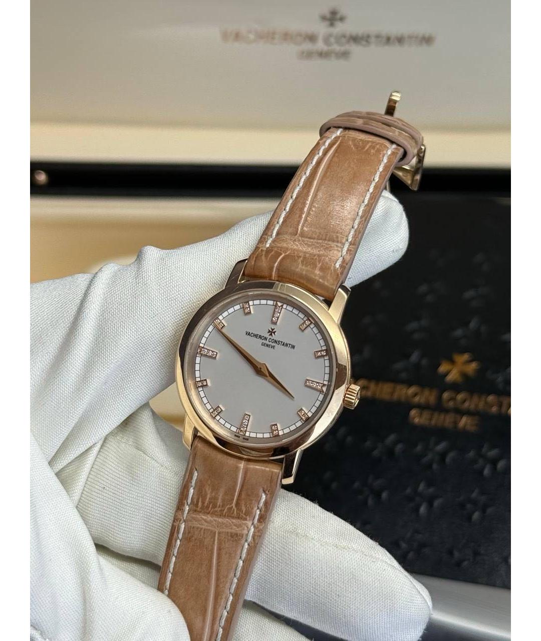 VACHERON CONSTANTIN Бежевые часы из розового золота, фото 2