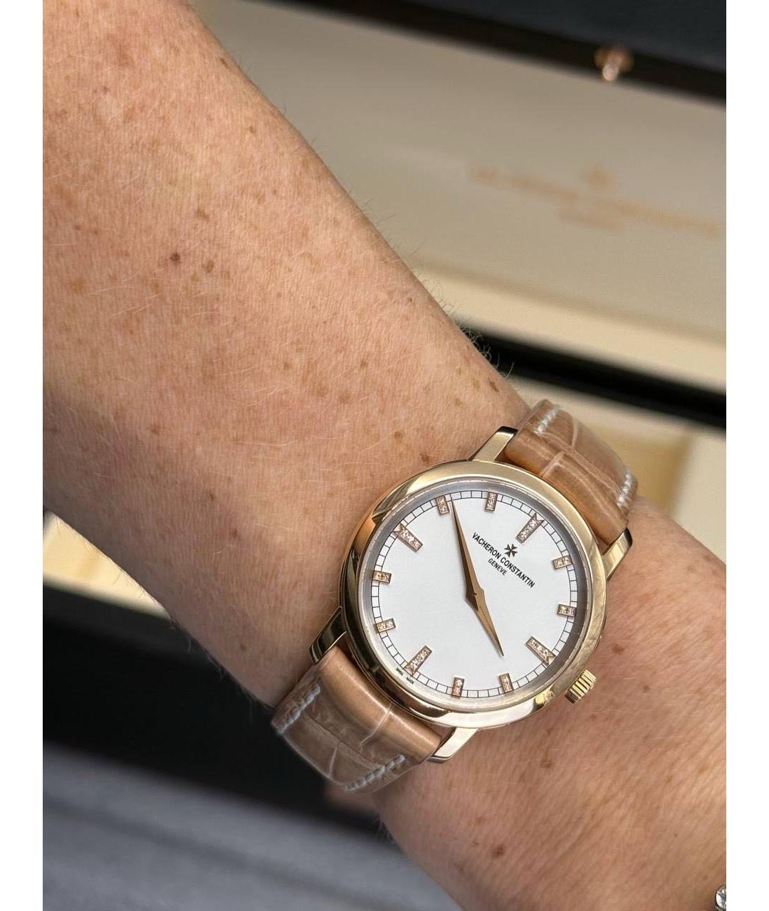 VACHERON CONSTANTIN Бежевые часы из розового золота, фото 8