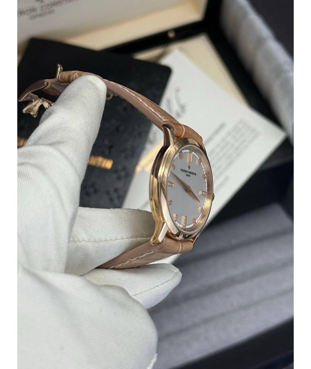 VACHERON CONSTANTIN Бежевые часы из розового золота, фото 7