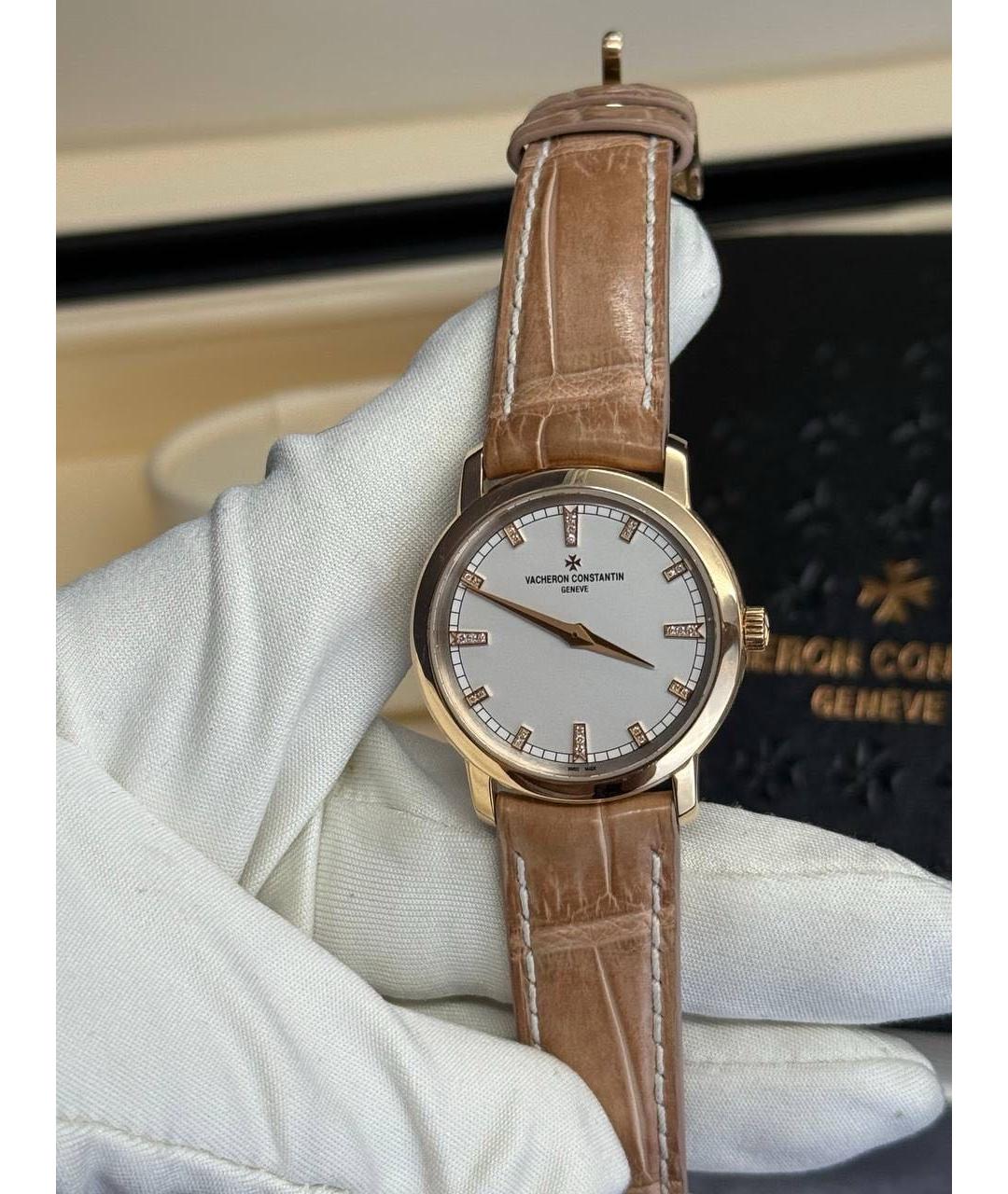 VACHERON CONSTANTIN Бежевые часы из розового золота, фото 4