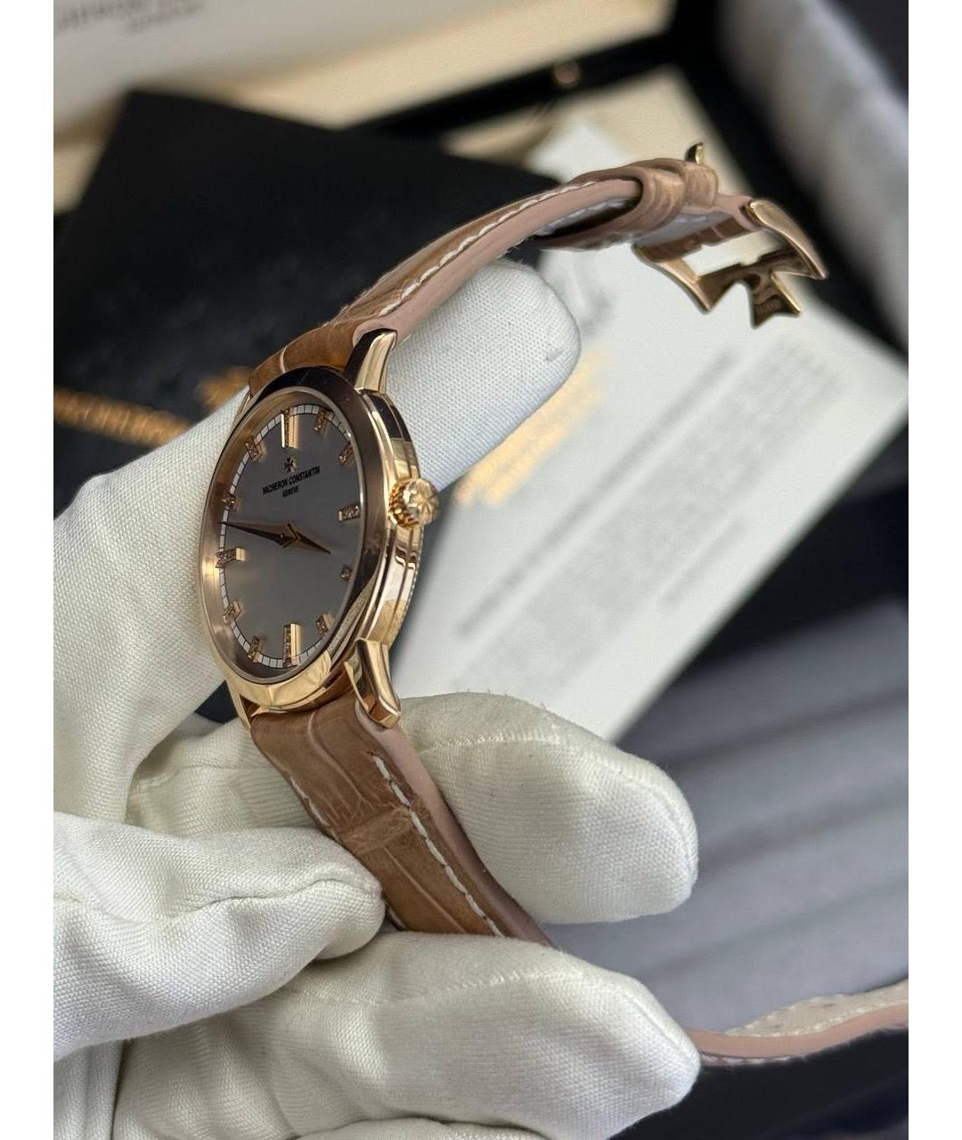 VACHERON CONSTANTIN Бежевые часы из розового золота, фото 6