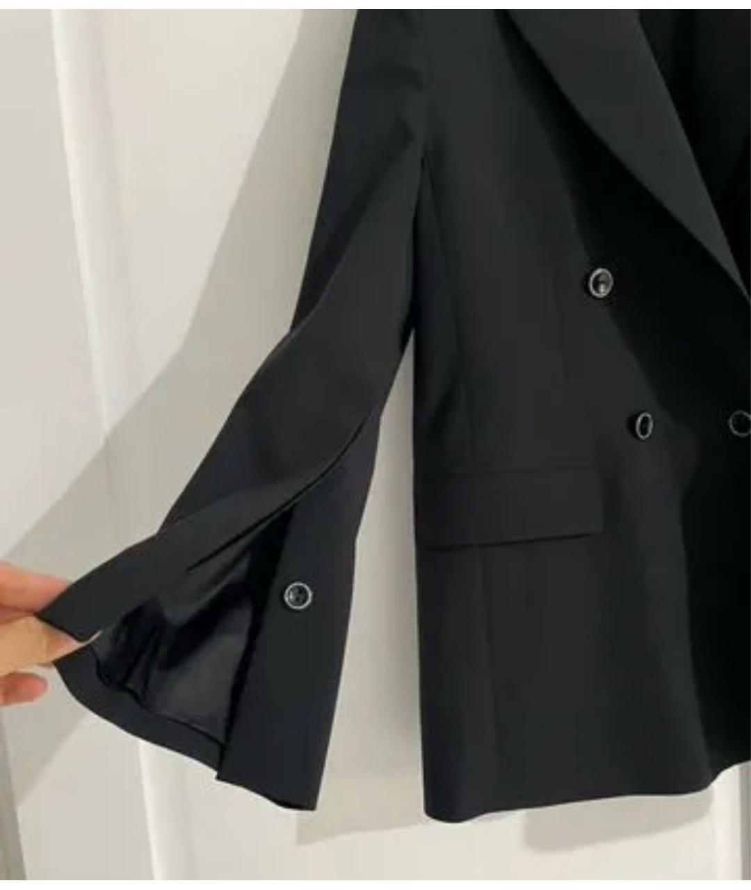 MSGM Черный полиэстеровый жакет/пиджак, фото 3