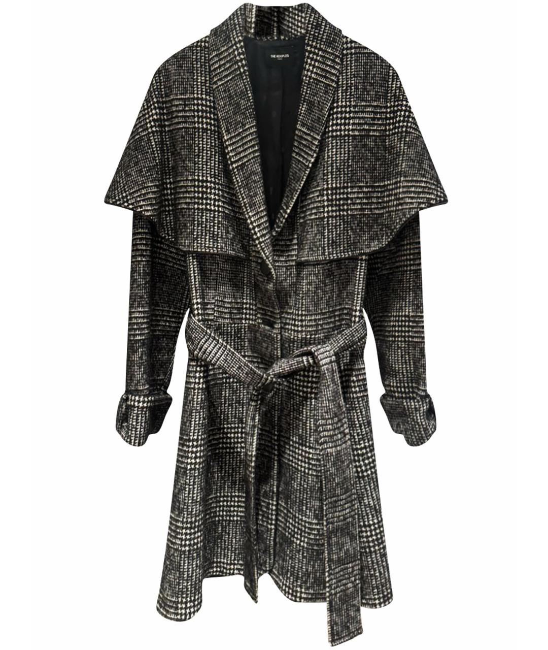 THE KOOPLES Серое шерстяное пальто, фото 1