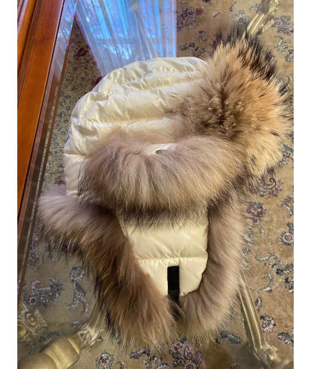MONCLER Белая шапка, фото 4