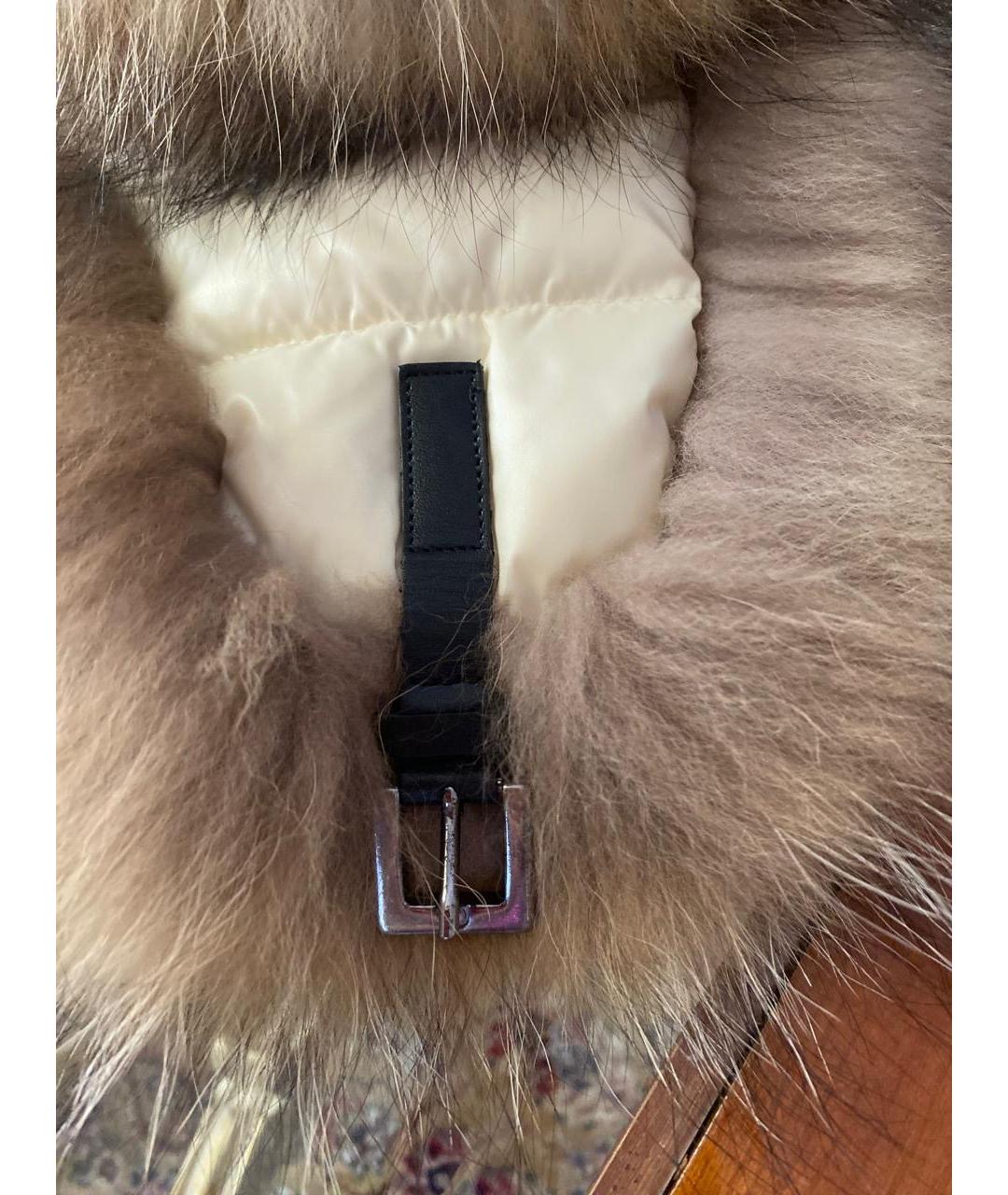 MONCLER Белая шапка, фото 9