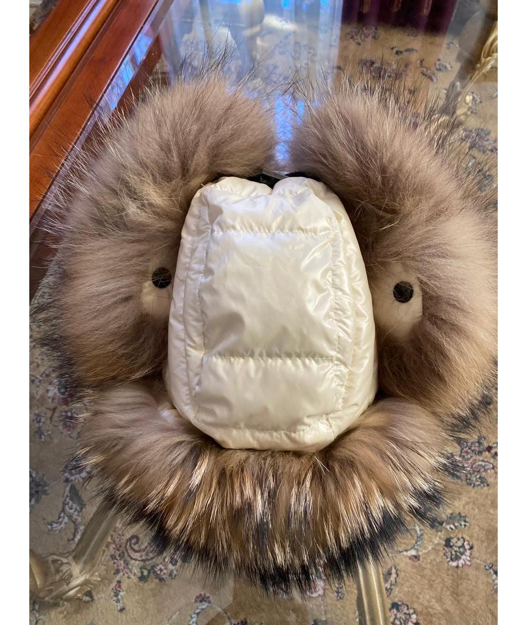 MONCLER Белая шапка, фото 8