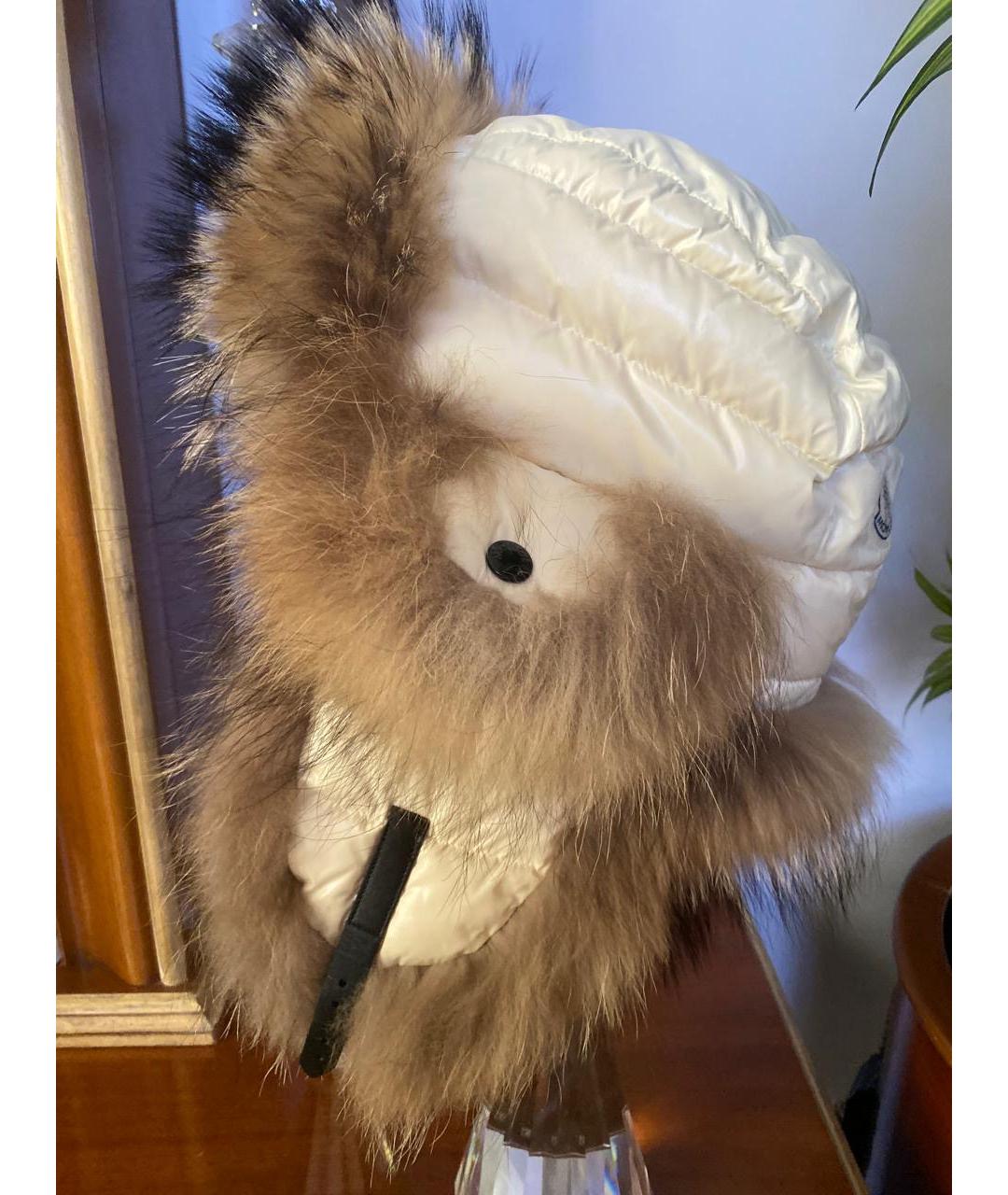 MONCLER Белая шапка, фото 10