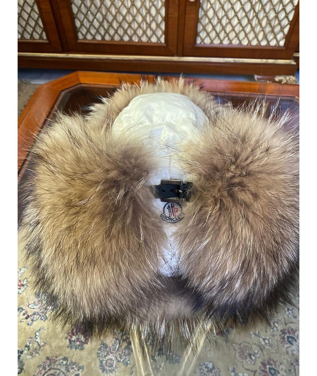 MONCLER Белая шапка, фото 7
